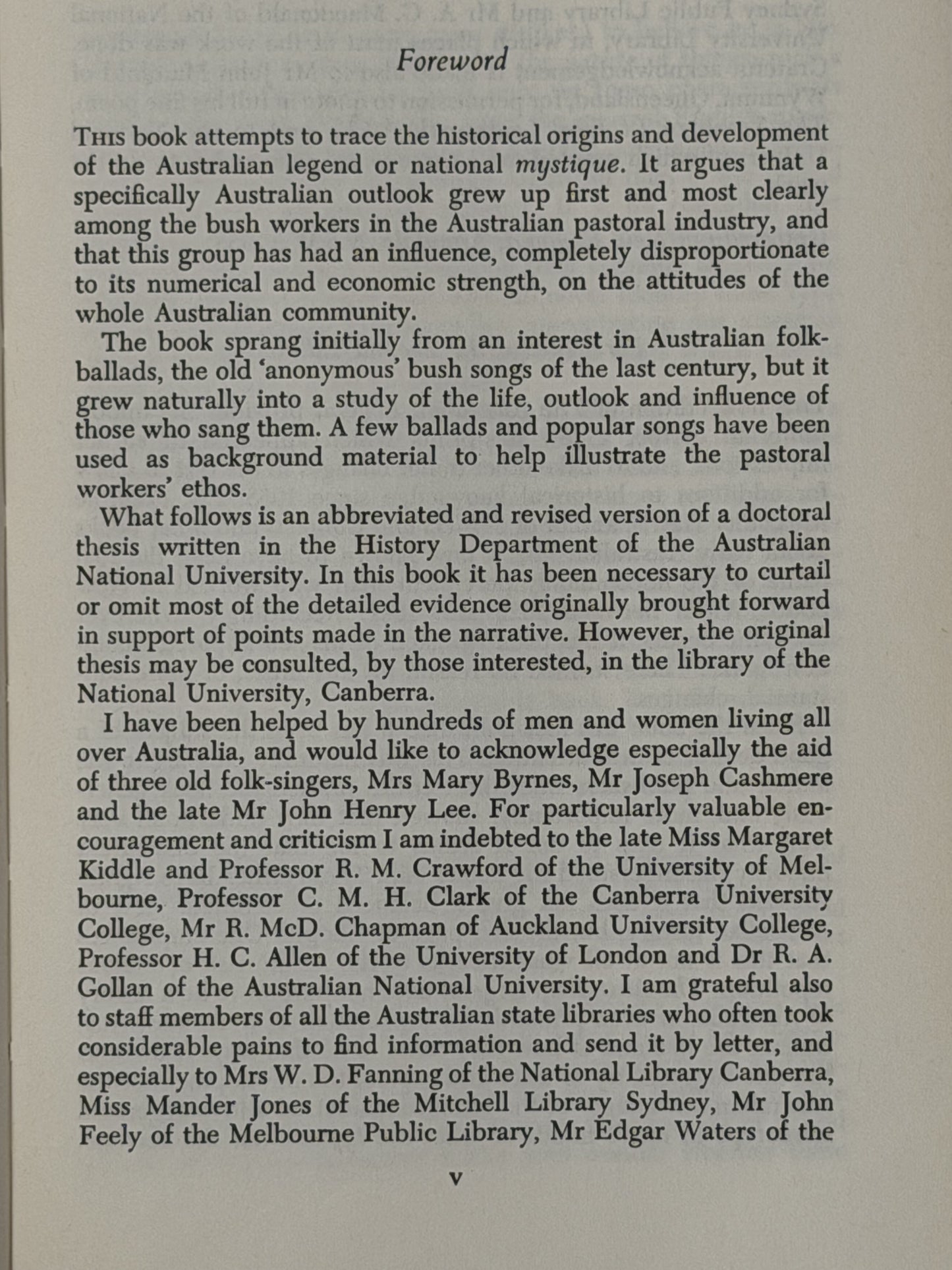 The Australian Legend by Russel Ward