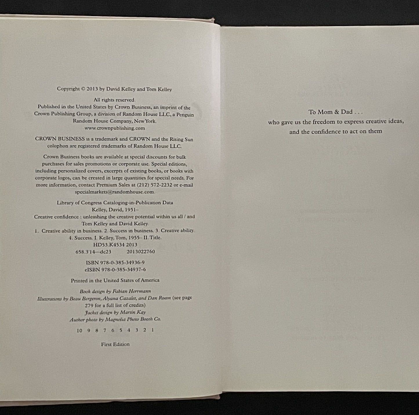 Creative Confidence by Tom Kelley, David Kelley