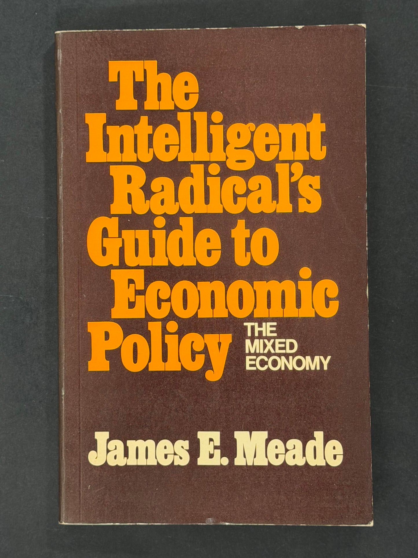 The Intelligent Radical's Guide to Economic Policy by James Edward Meade