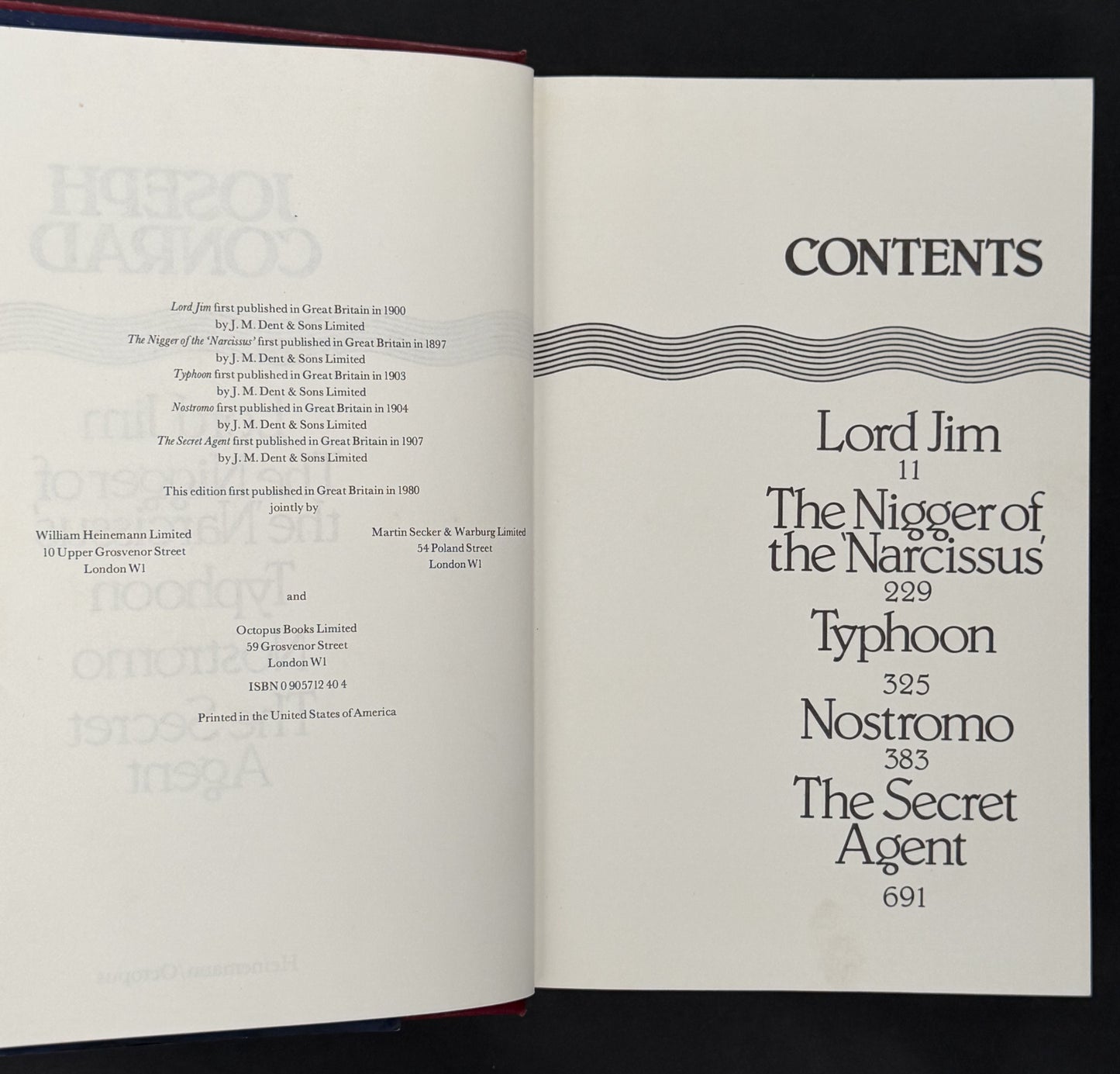 Lord Jim (and others) by Joseph Conrad