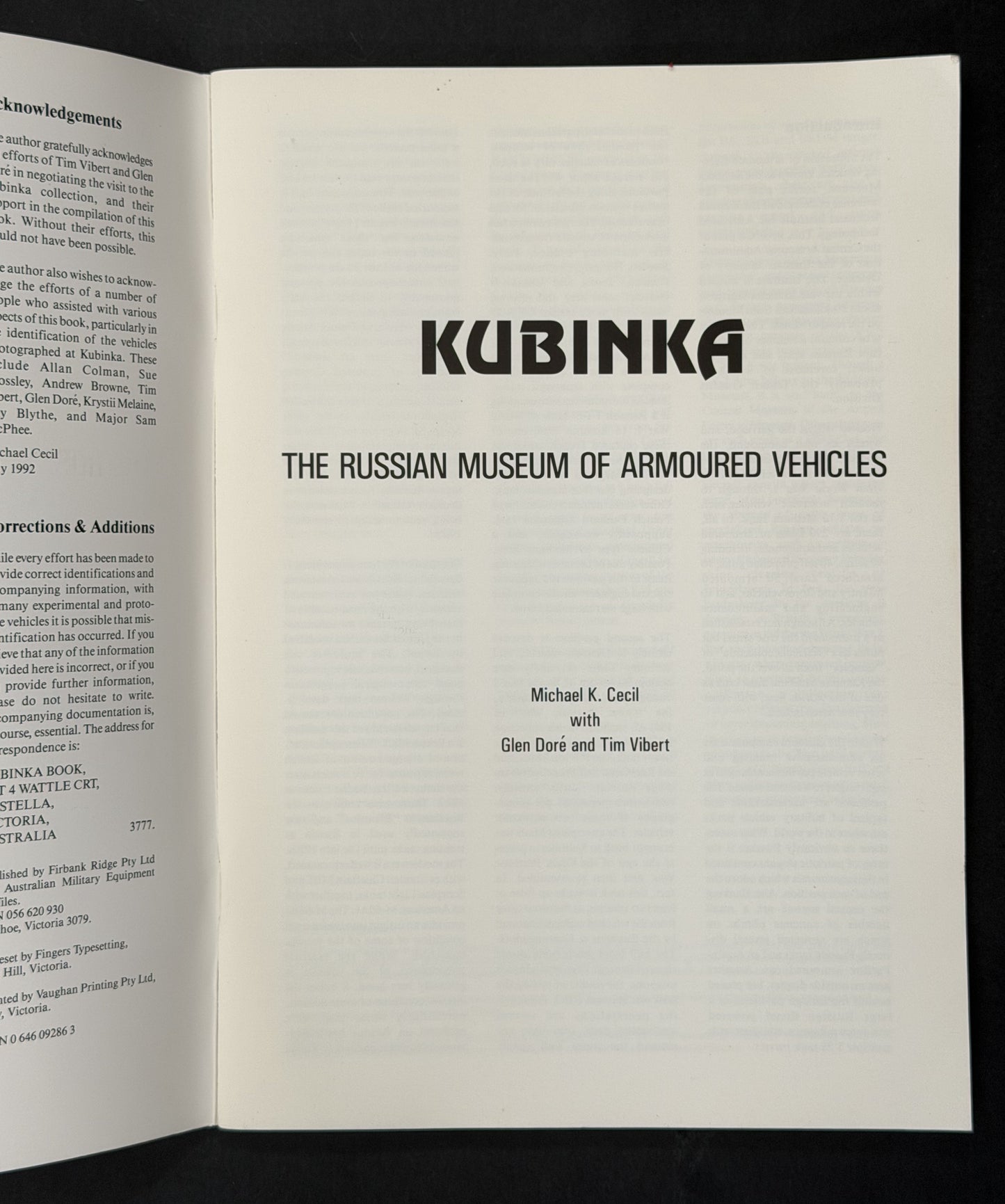 Kubinka by Michael Cecil, Glen Doré, Tim Vibert