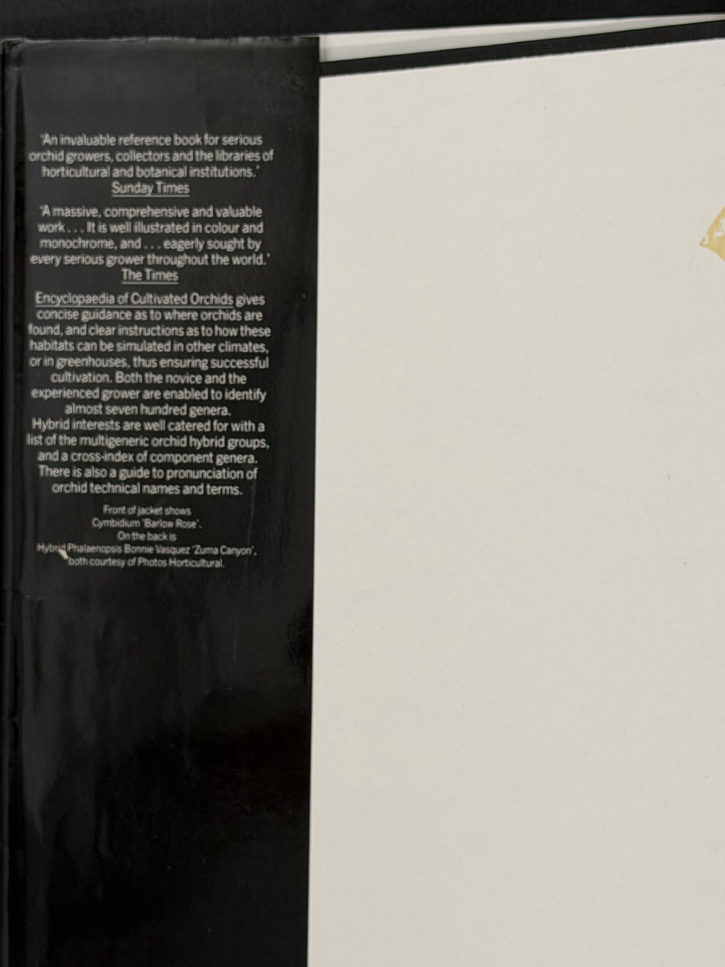 ENCYCLOPAEDIA OF CULTIVATED ORCHIDS by ALEX D HAWKES