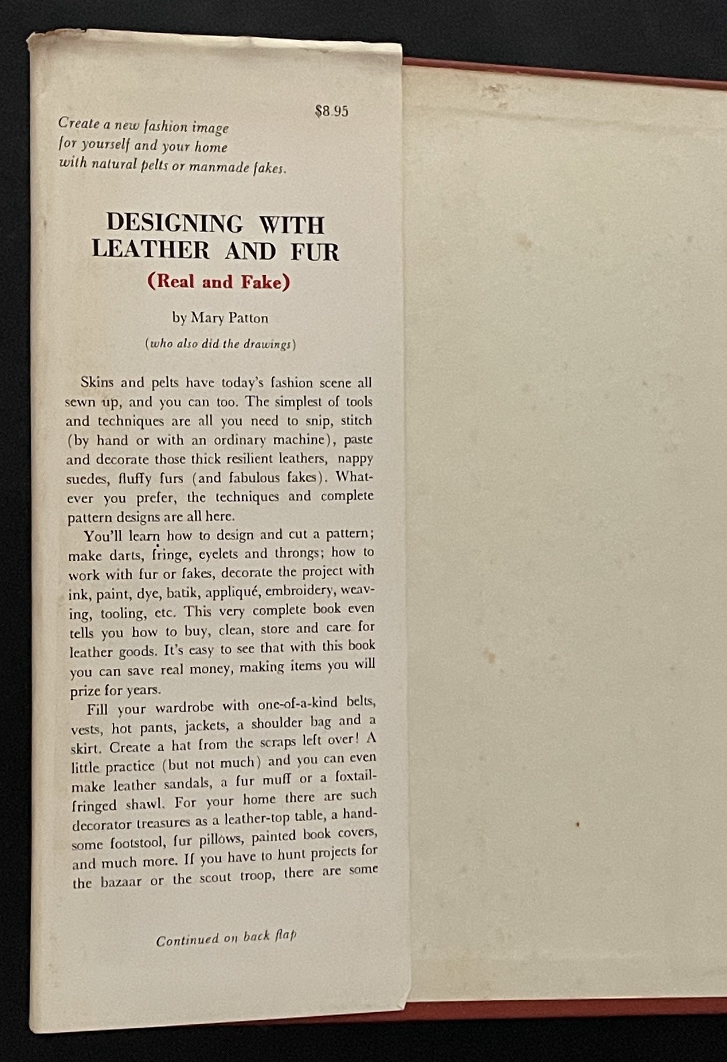 DESIGNING WITH LEATHER & FUR (REAL AND FAKE) by Mary Patton