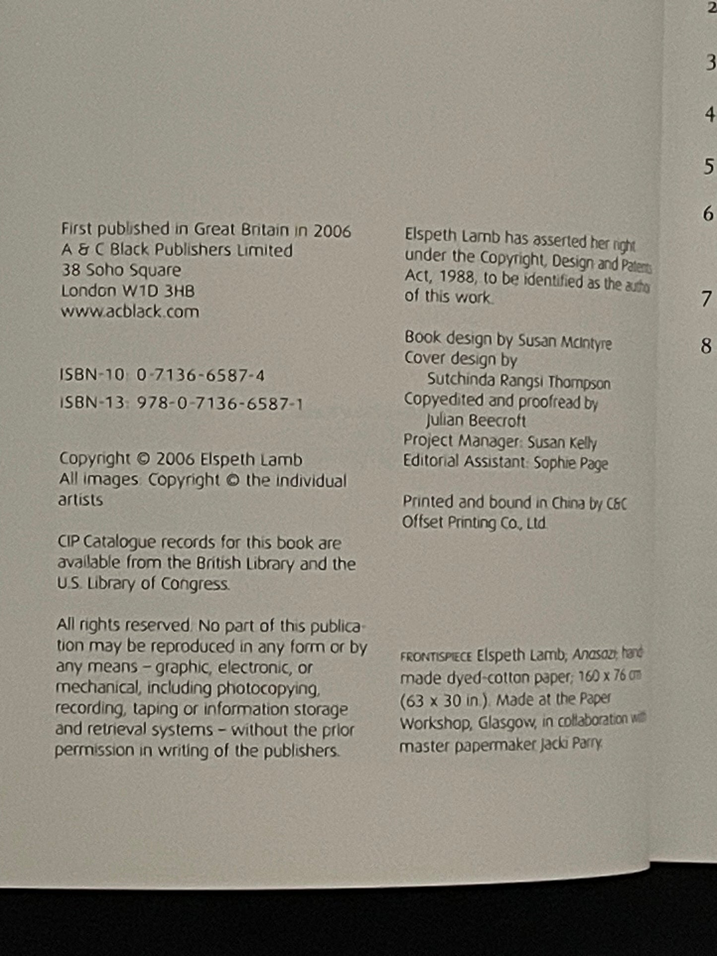 Papermaking for Printmakers by Elspeth Lamb