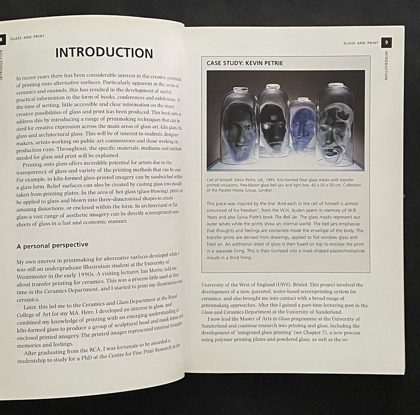 Glass and Print by Kevin Petrie