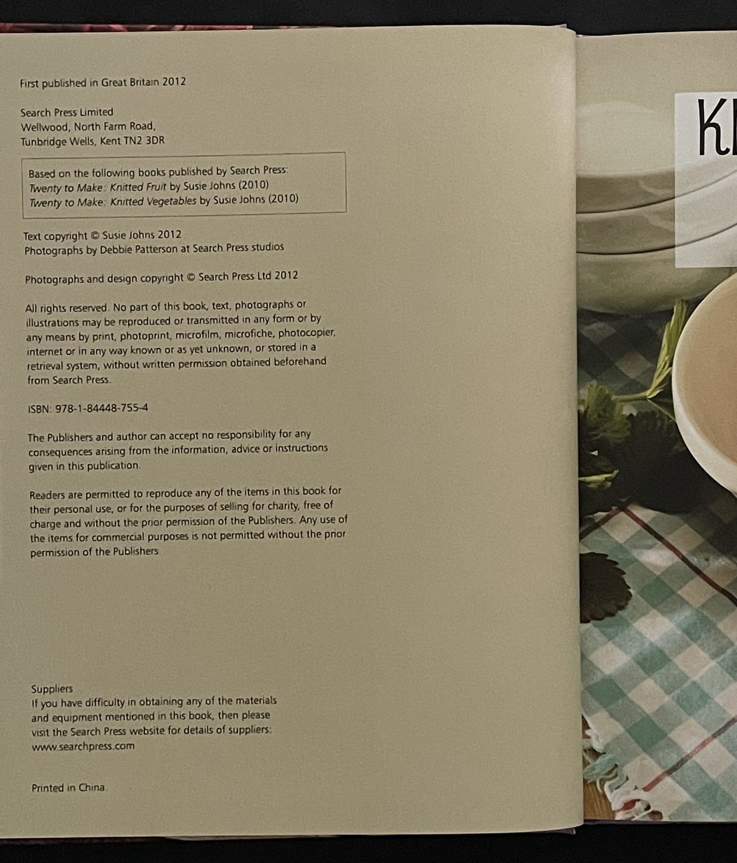 Knitted Fruit and Vegetables by Susie Johns