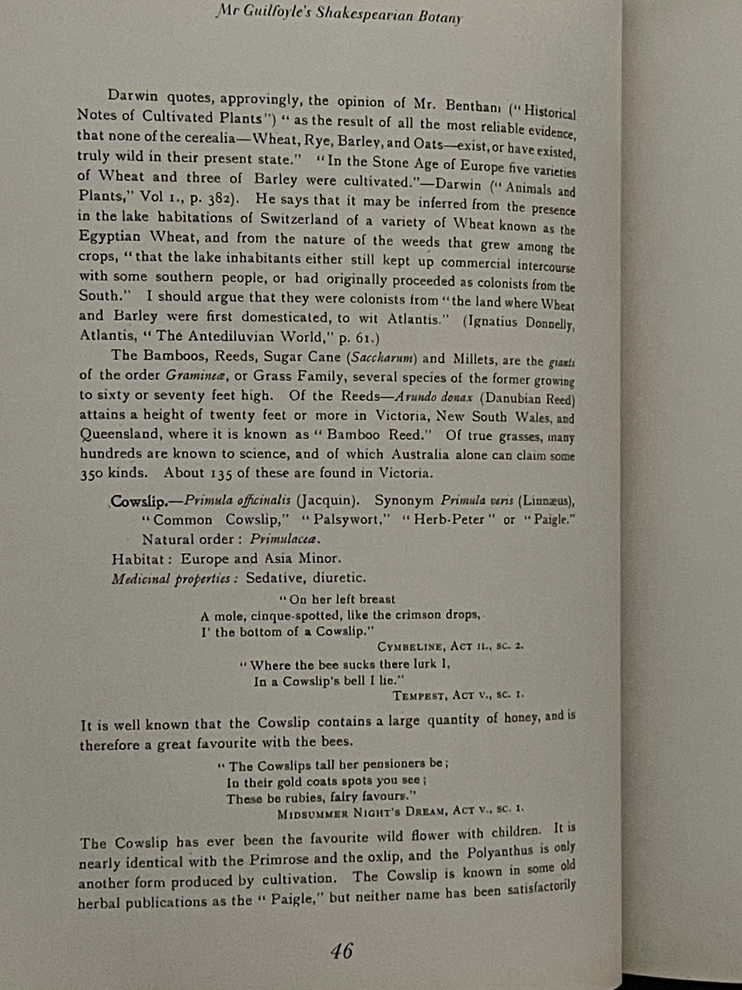 Mr Guilfoyle's Shakespearian Botany by William Robert Guilfoyle