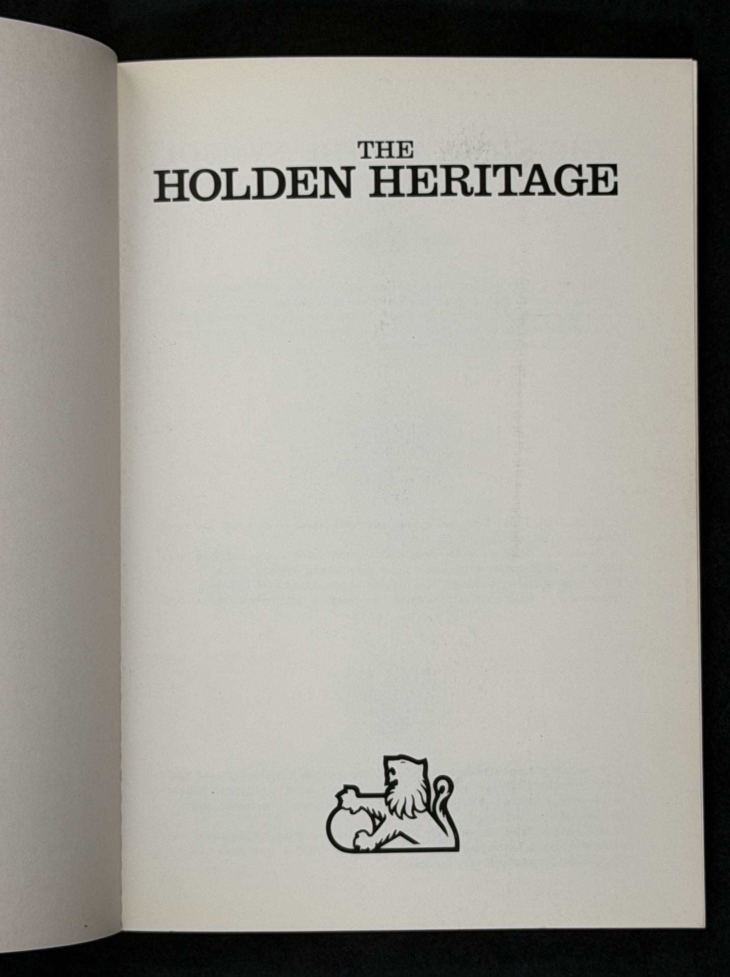 THE HOLDEN HERITAGE by General Motors-Holden's Automotive Ltd (GMHA)
