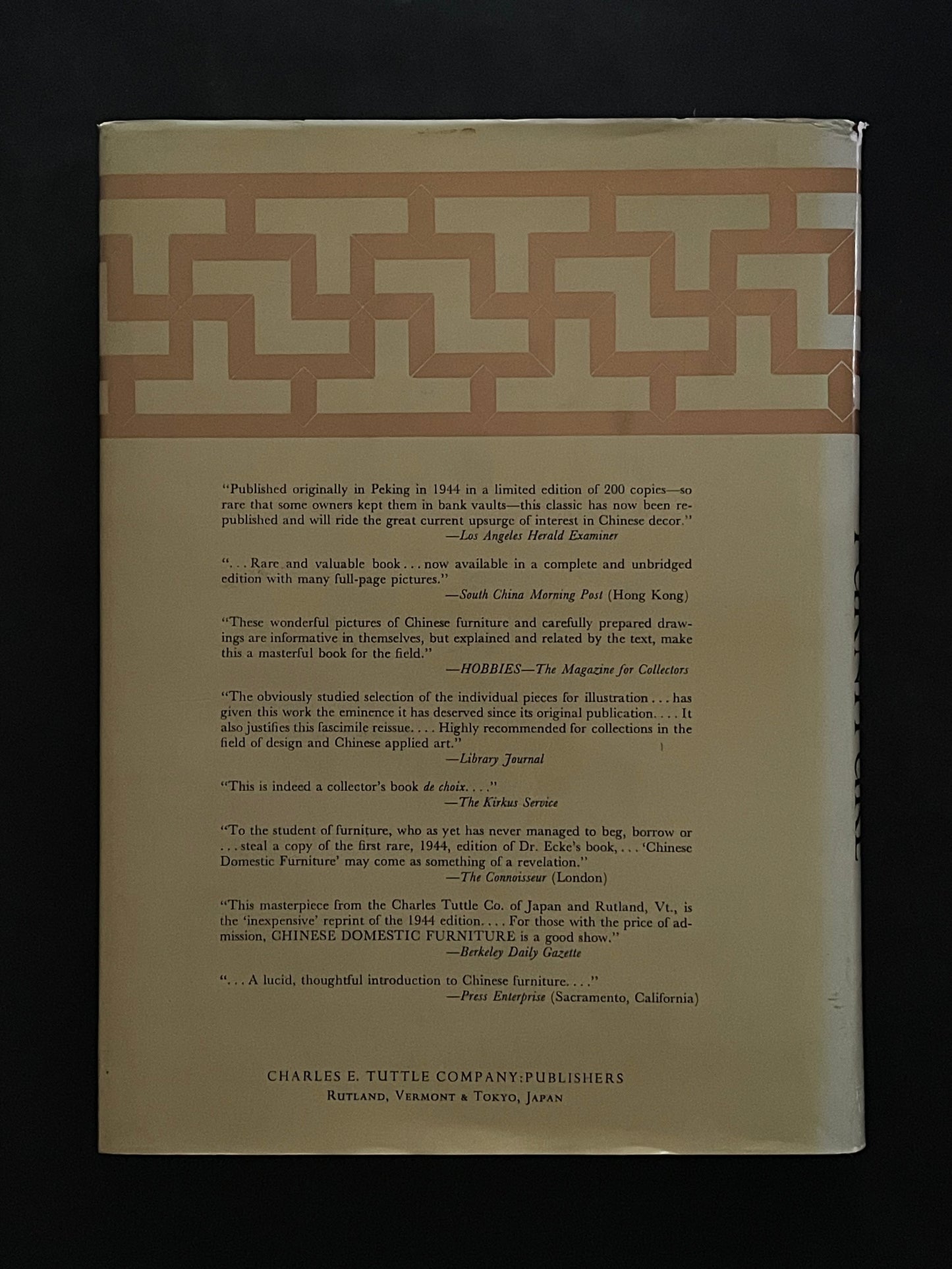 Chinese Domestic Furniture by Gustav Ecke