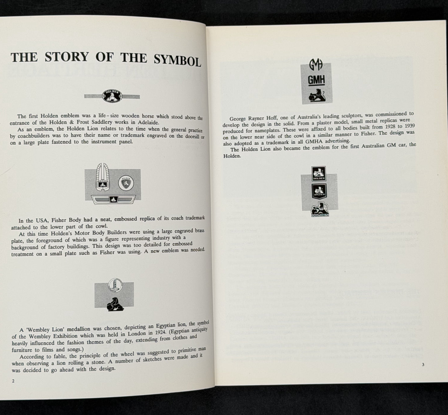 THE HOLDEN HERITAGE by General Motors-Holden's Automotive Ltd (GMHA)