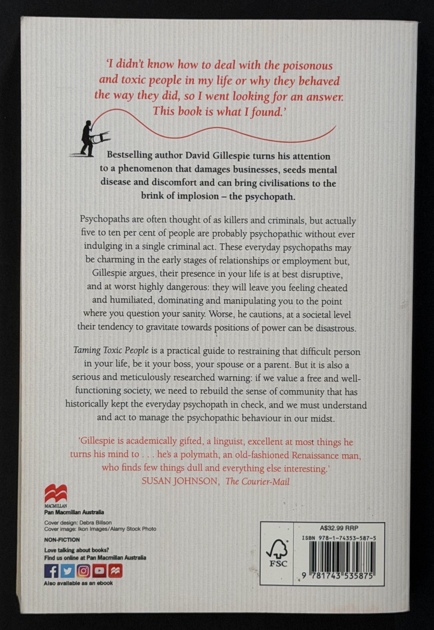 Taming Toxic People by David Gillespie