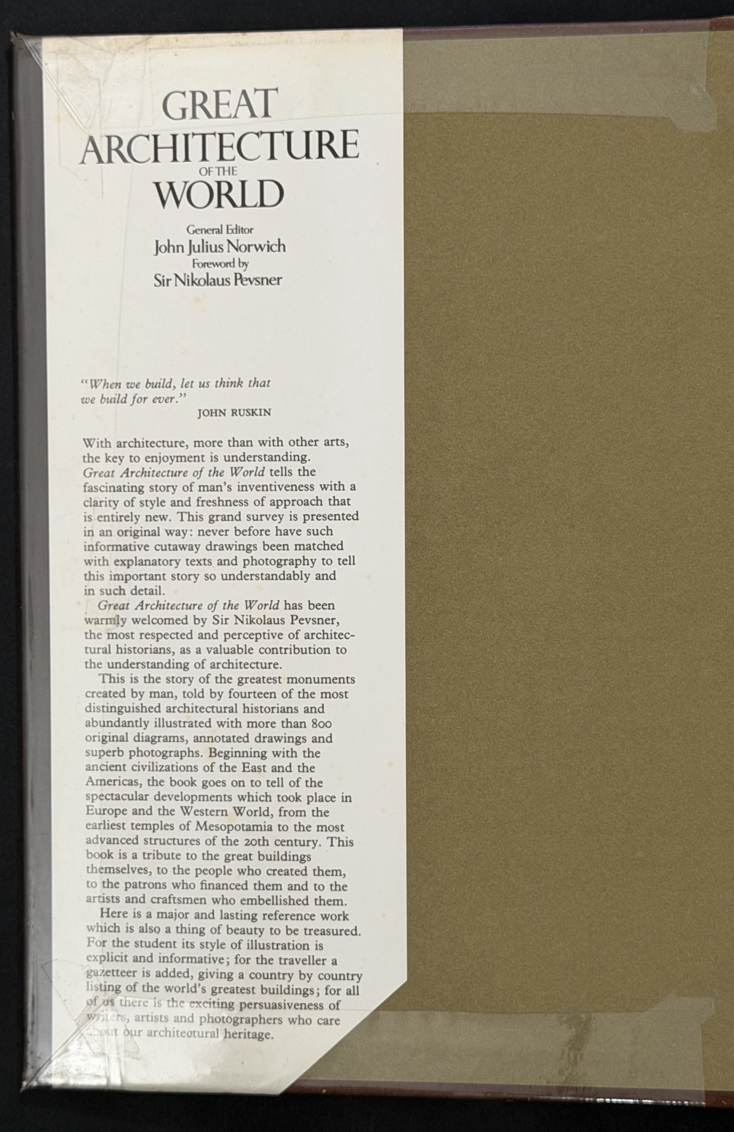 Great Architecture of the World by John Julius Norwich