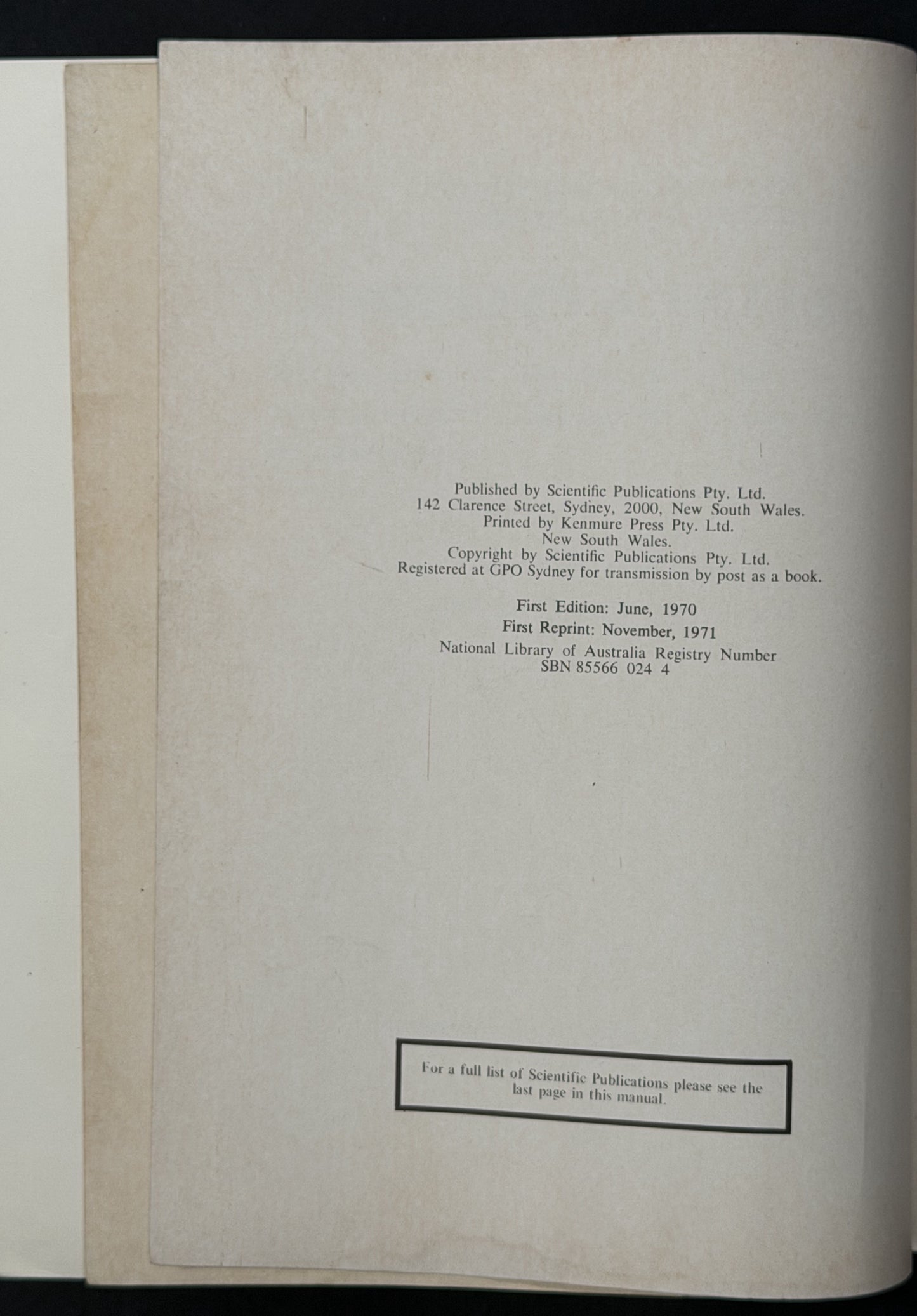 Scientific Publications Workshop Manual Series No 78 Valiant 6 Cylinder by Scientific Publications