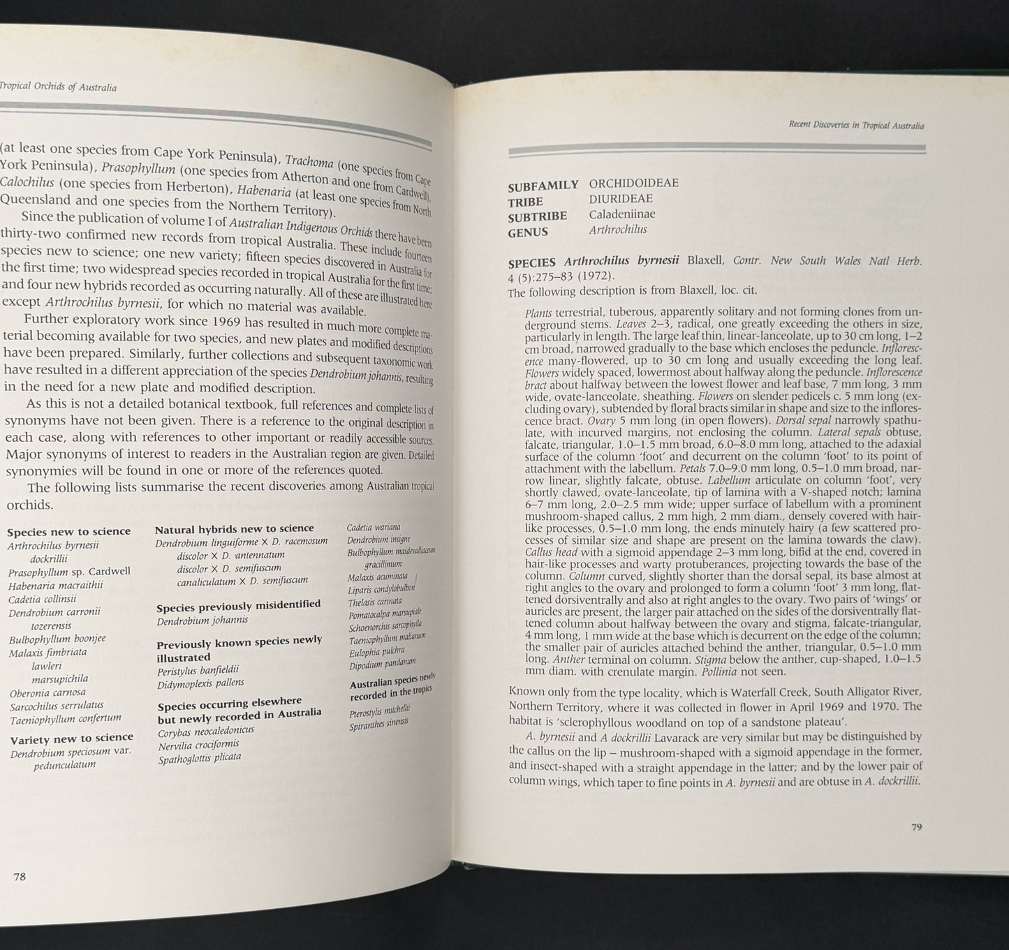 Tropical Orchids of Australia by P.S. Lavarack and B. Gray