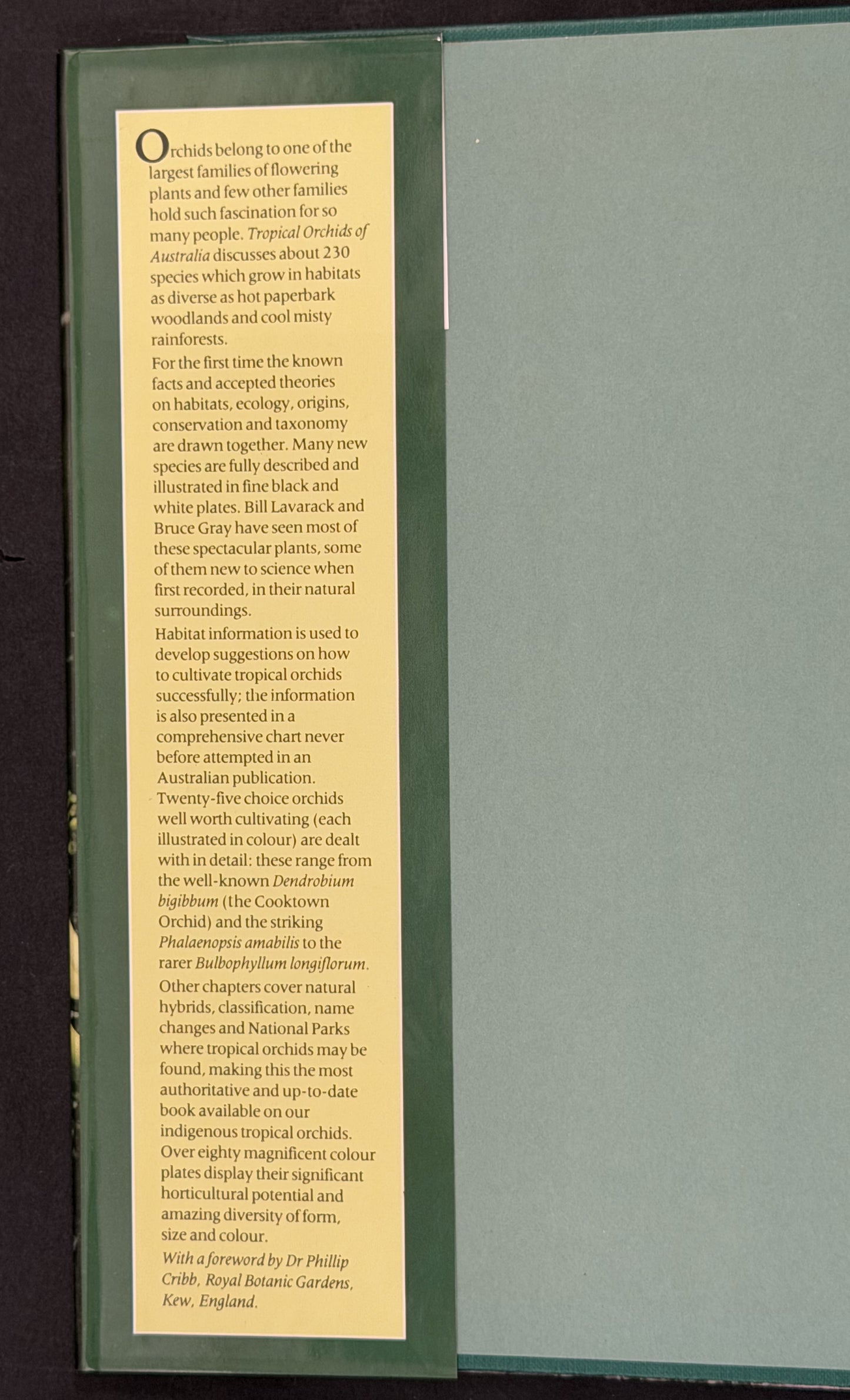 Tropical Orchids of Australia by P.S. Lavarack and B. Gray