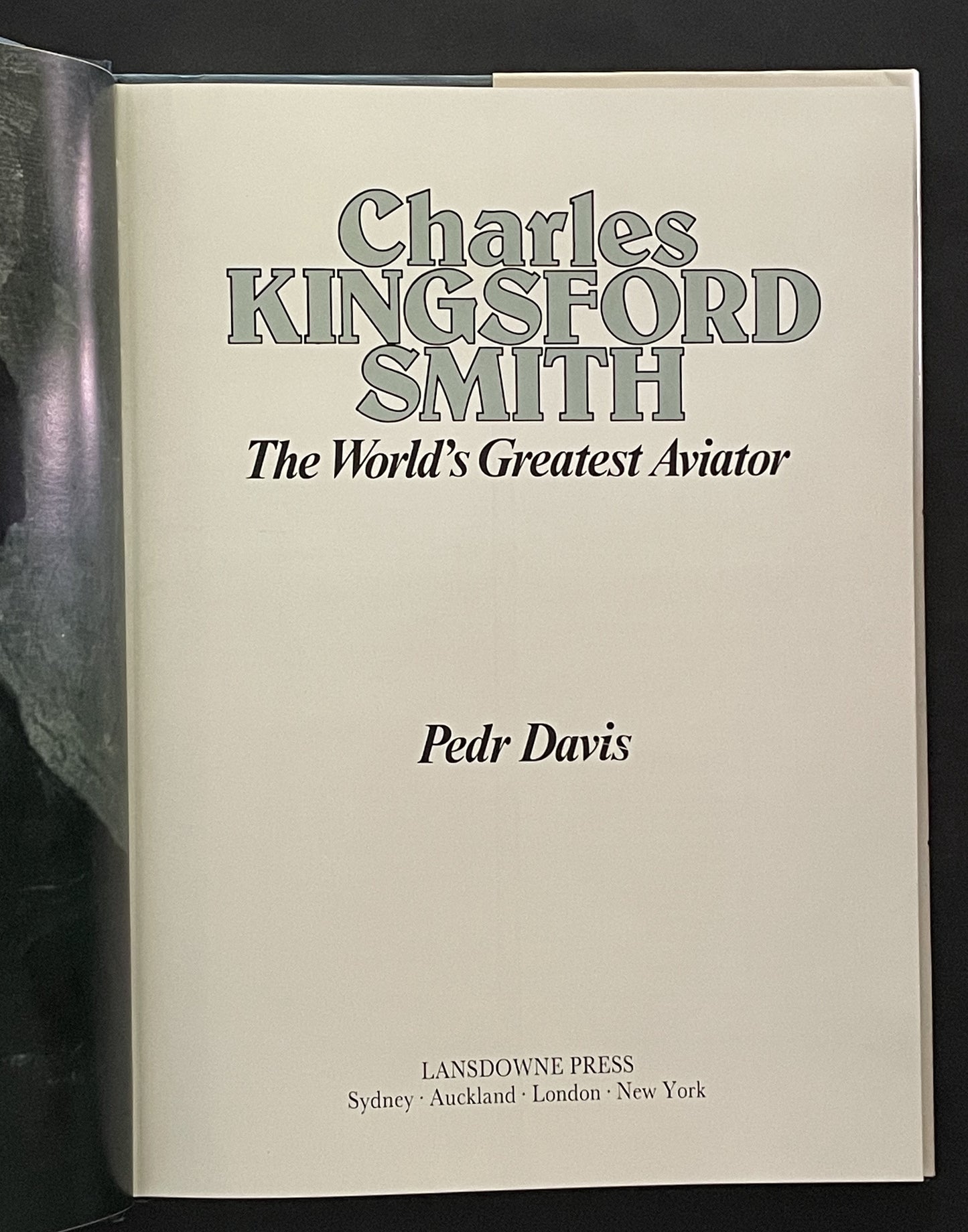 Charles Kingsford Smith by Pedr Llewellyn Davis, Nancy Bird Walton