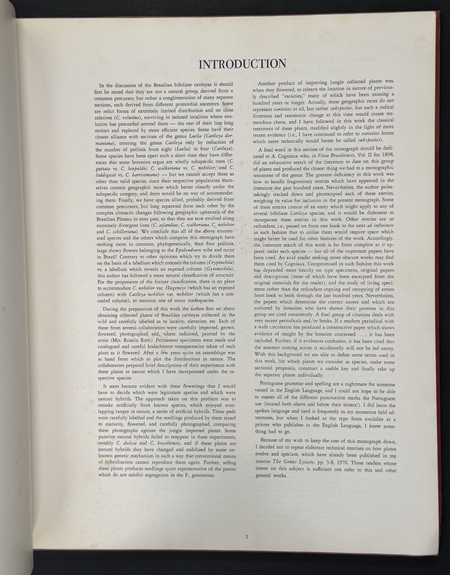 The Brazilian Bifoliate Cattleyas and Their Color Varieties by J. A. Fowlie
