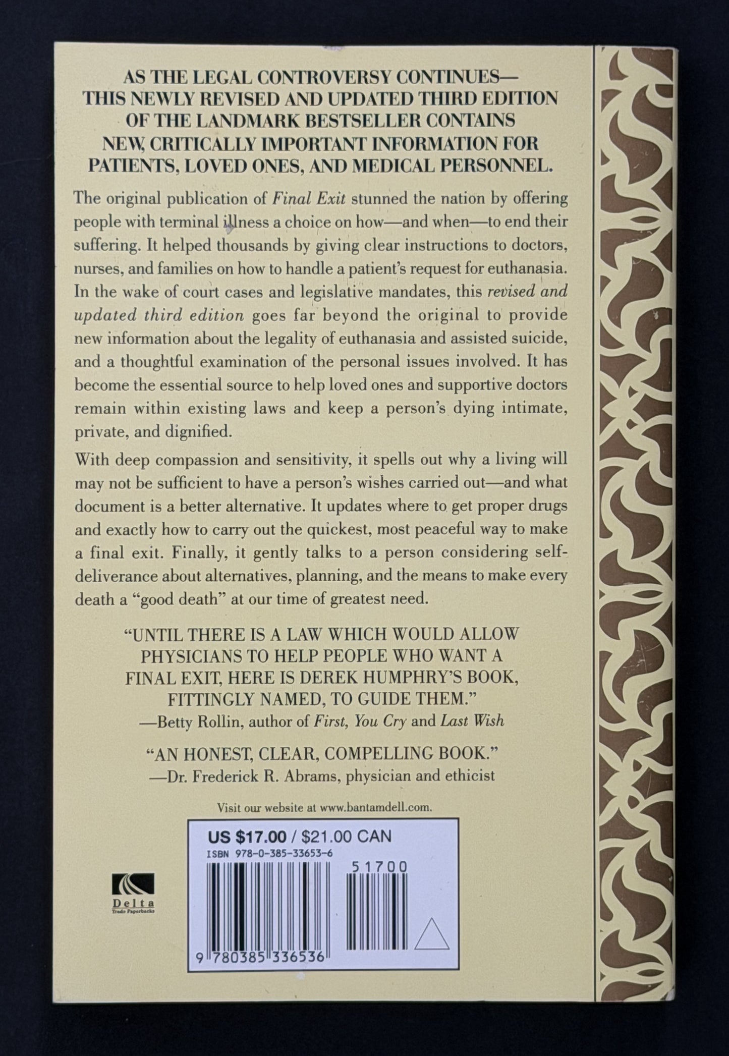 Final Exit (Third Edition) by Derek Humphry