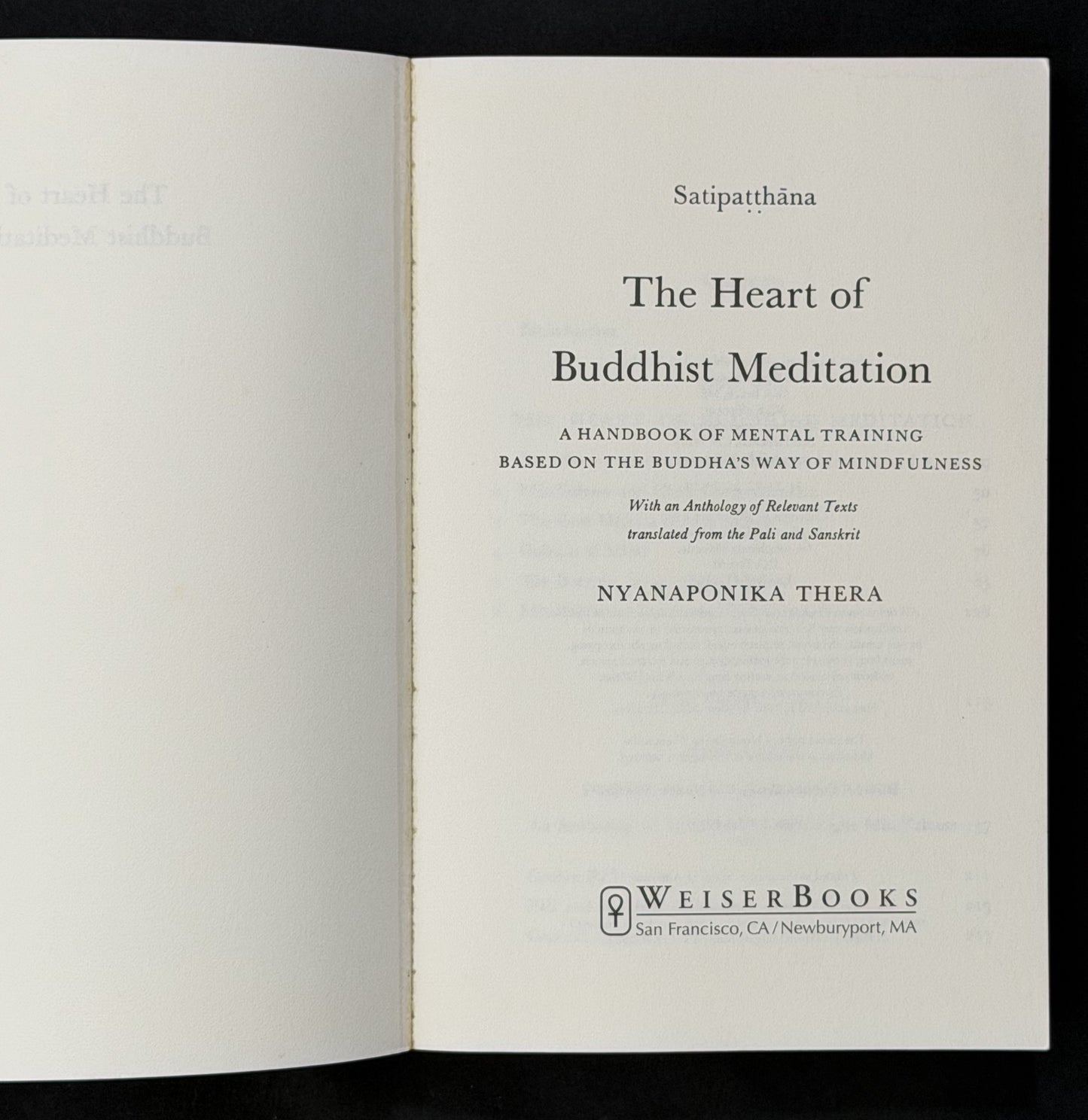 The Heart of Buddhist Meditation by Nyanaponika Thera