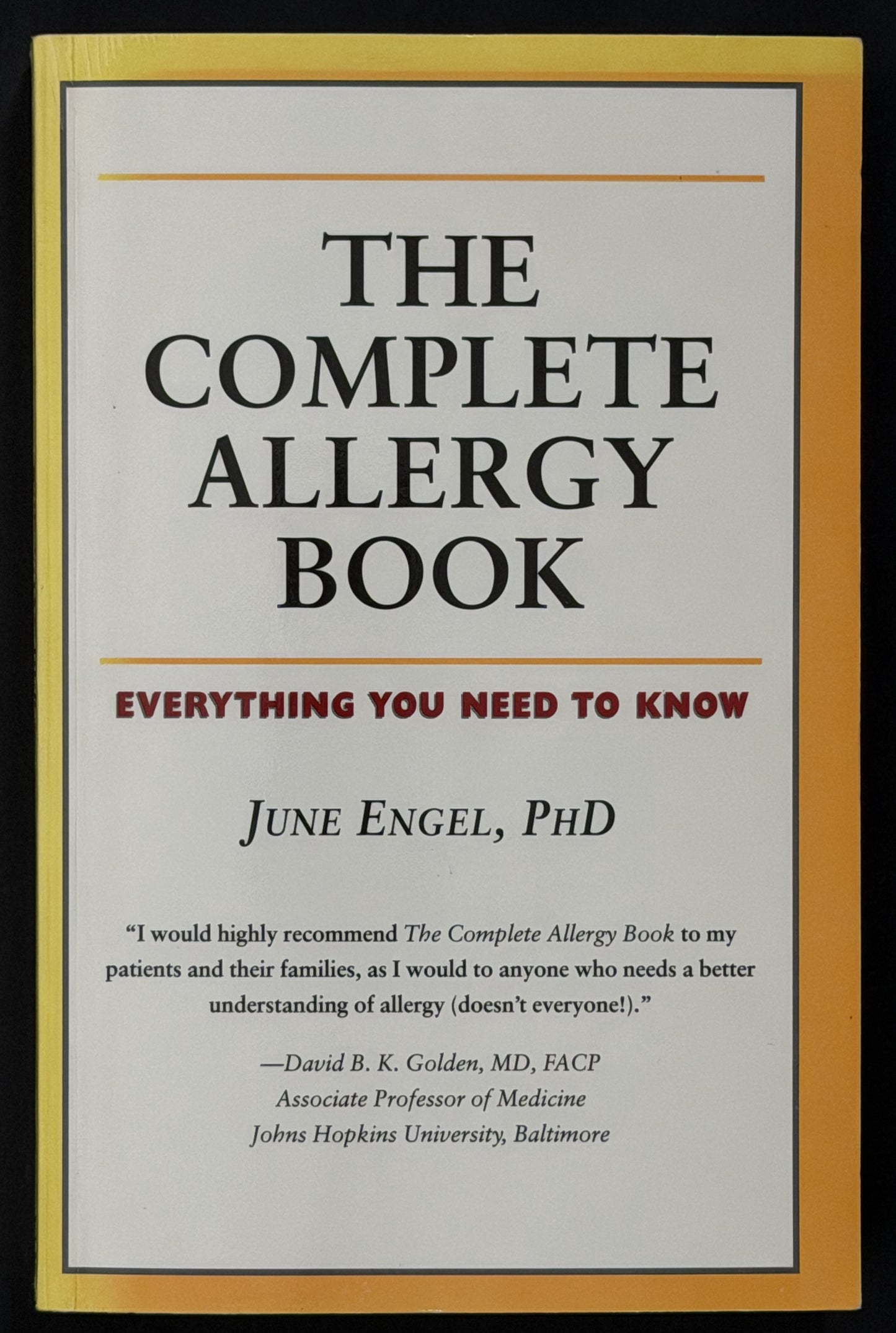 The Complete Allergy Book by June Engel, Isolde Prince