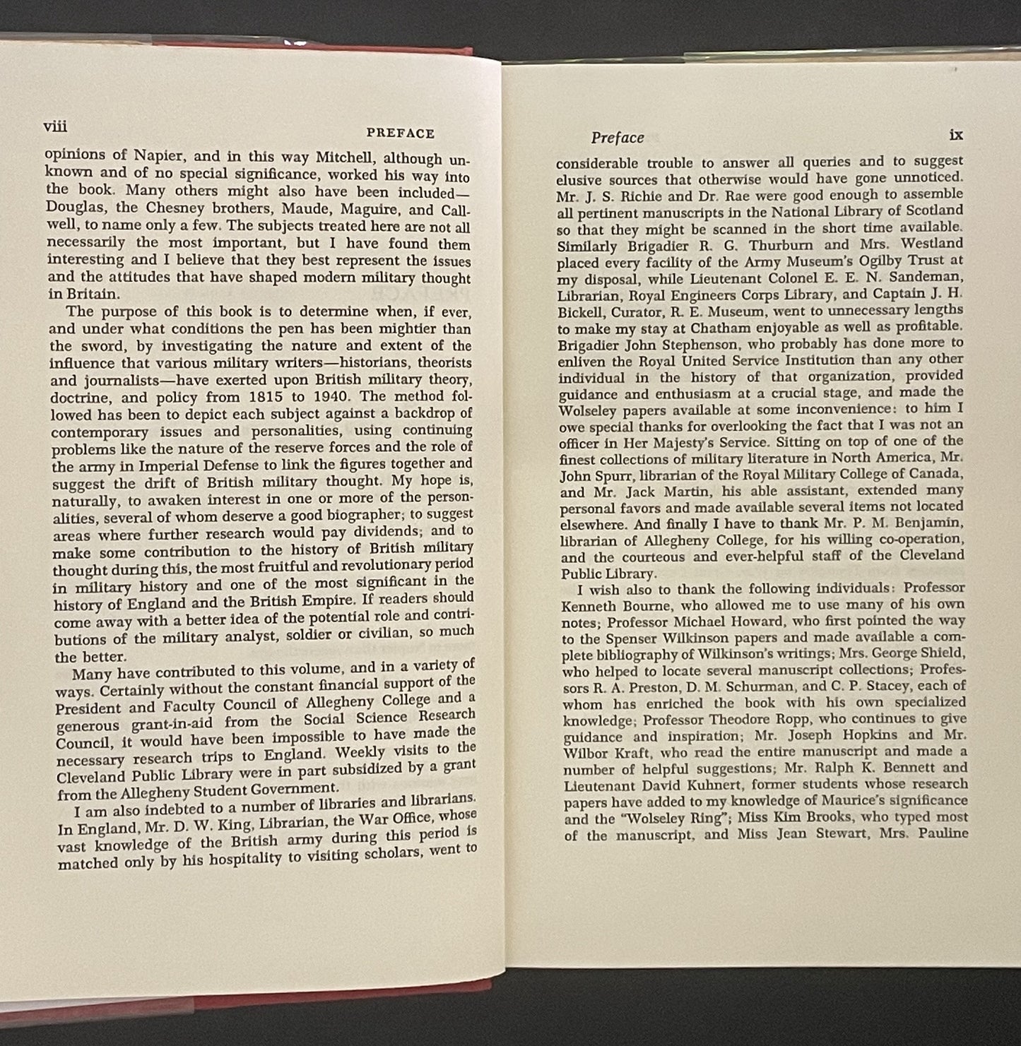 BRITISH MILITARY THOUGHT 1815-1940 by JAY LUVAAS