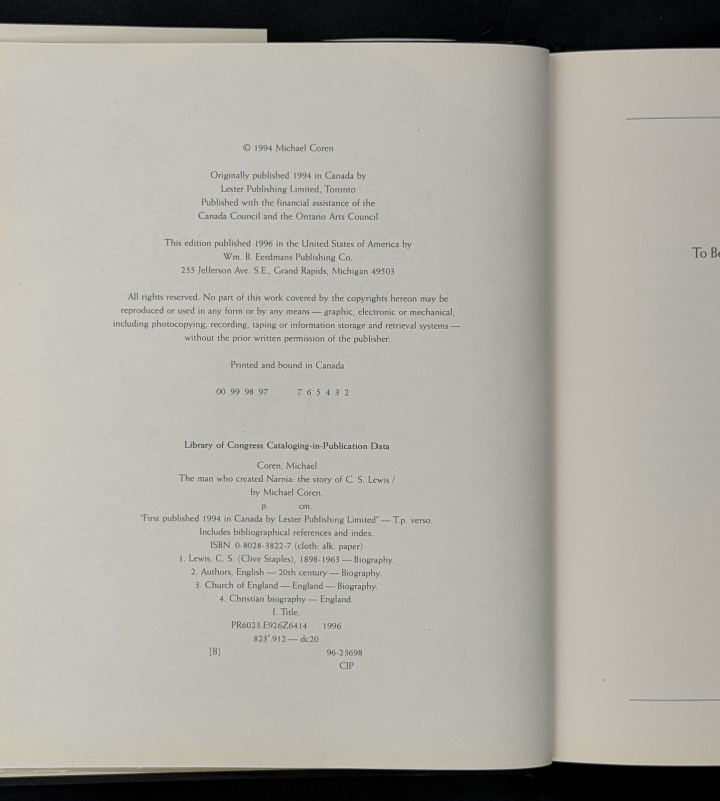 The Man who Created Narnia by Michael Coren