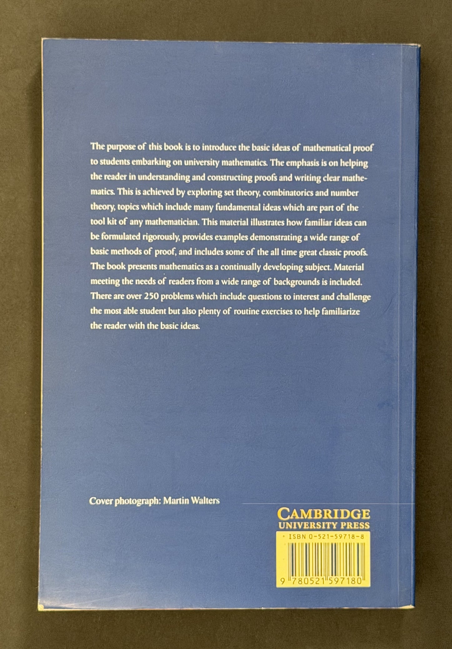 An Introduction to Mathematical Reasoning by Peter J. Eccles