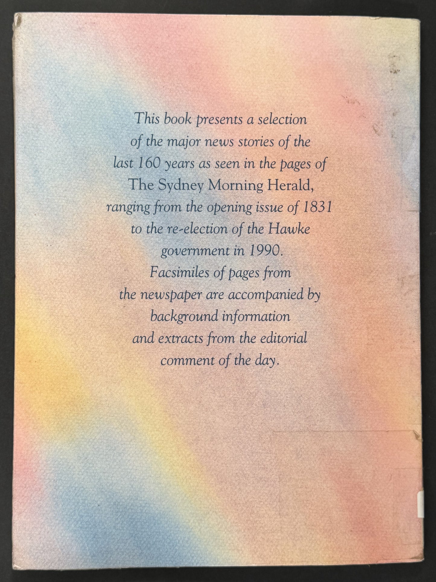 160 Years of the Sydney Morning Herald by Robert Johnston