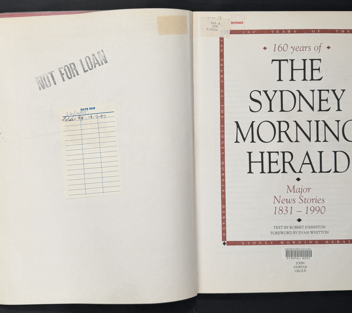 160 Years of the Sydney Morning Herald by Robert Johnston