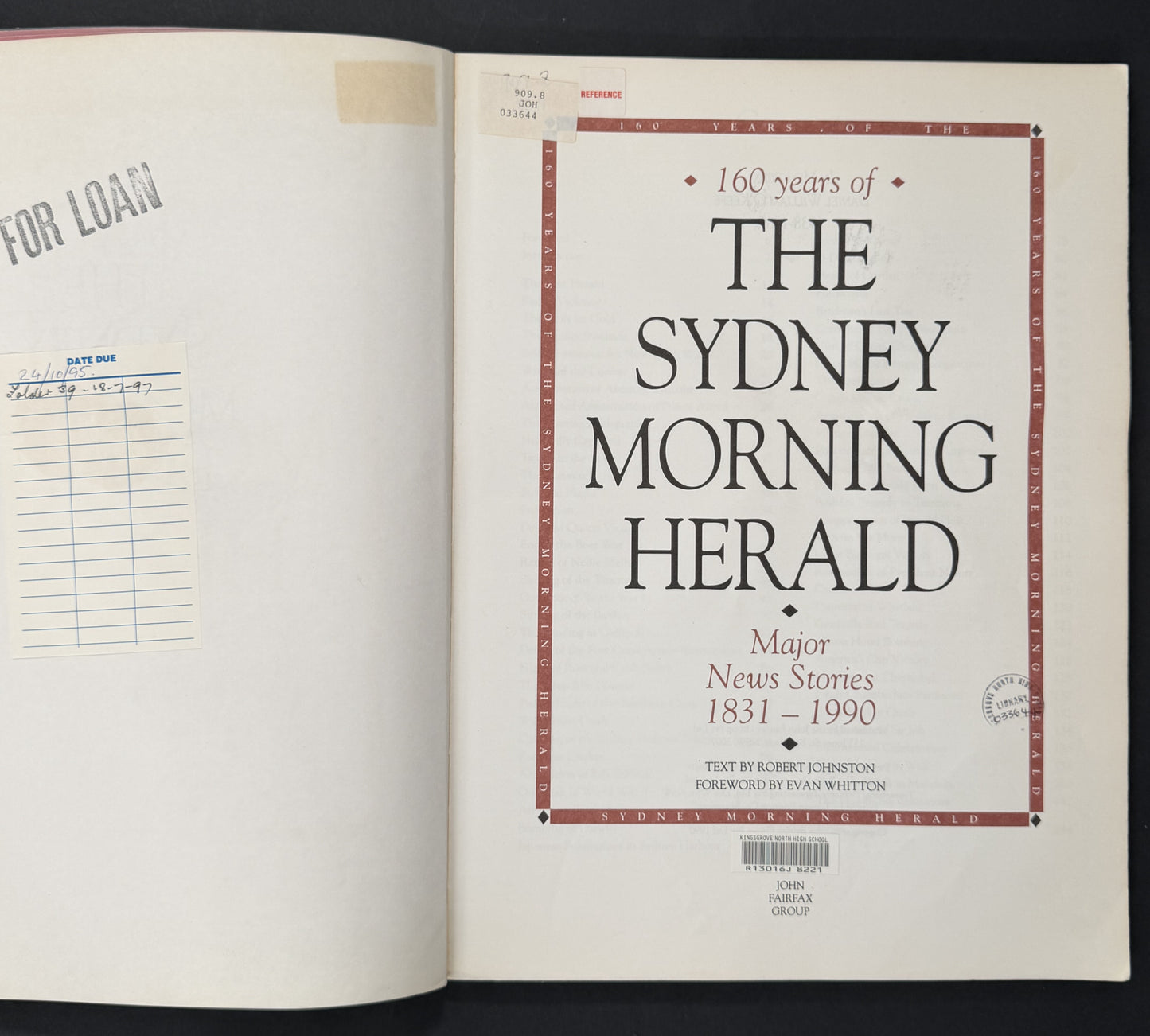 160 Years of the Sydney Morning Herald by Robert Johnston