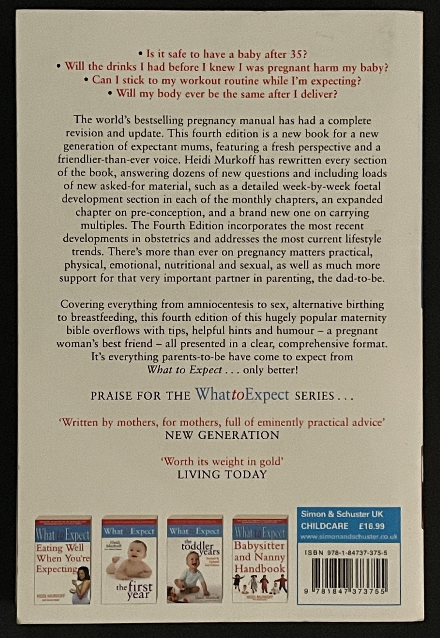What to Expect When You're Expecting by Heidi Eisenberg Murkoff, Sharon Mazel