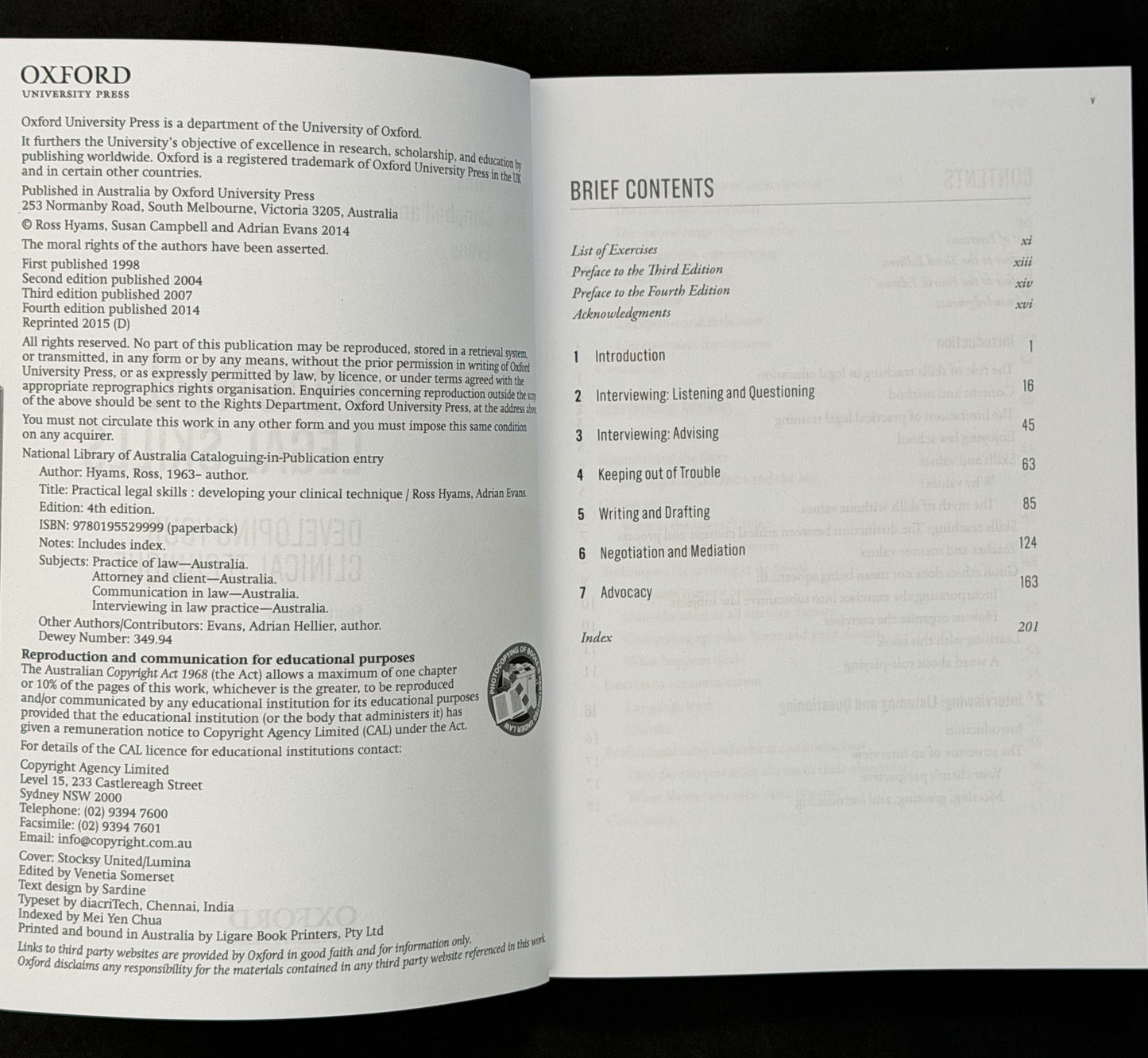 Practical Legal Skills: Developing Your Clinical Technique by Ross Hyams et al.