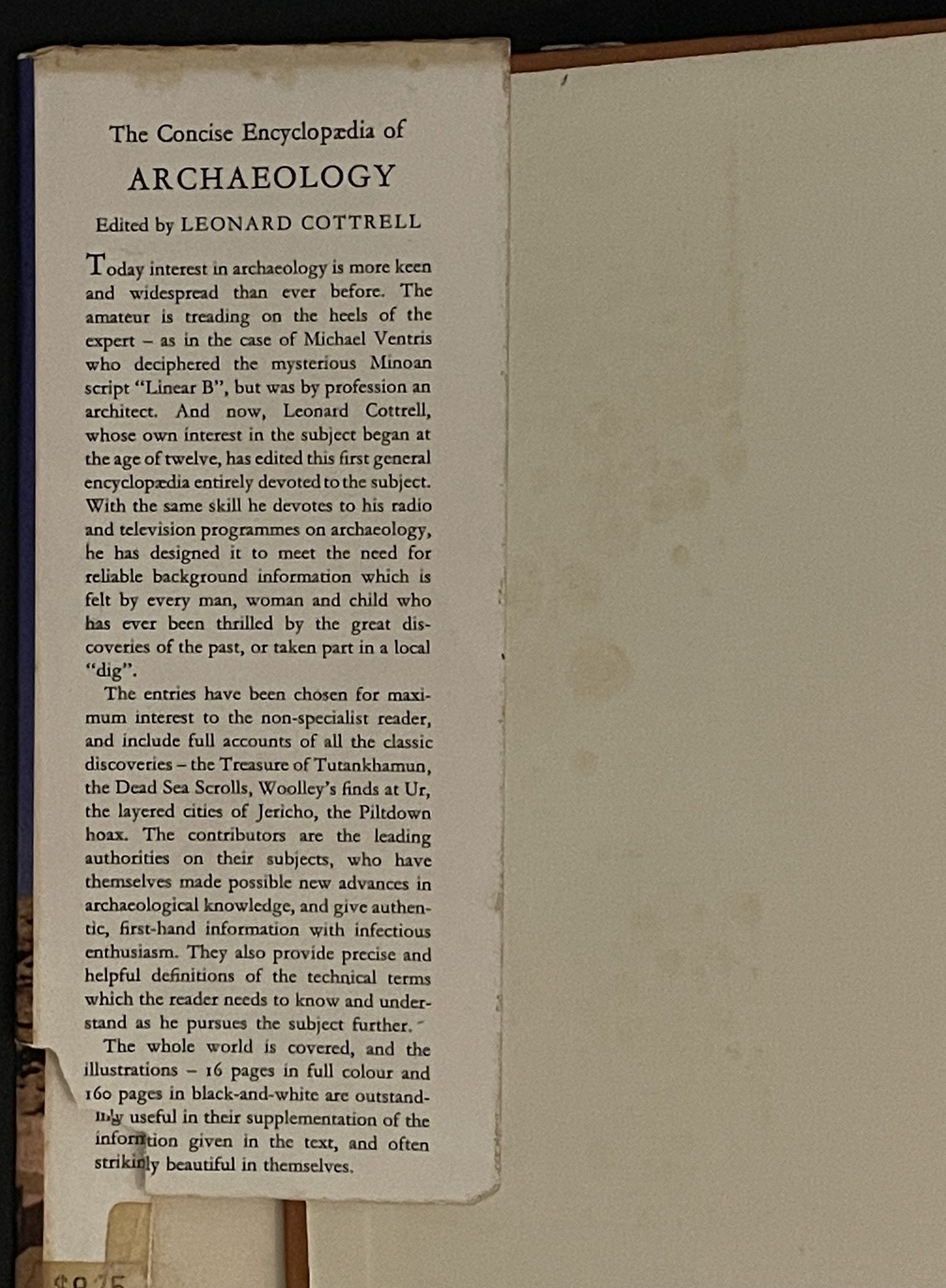 The Concise Encyclopædia of Archaeology by Leonard Cottrell