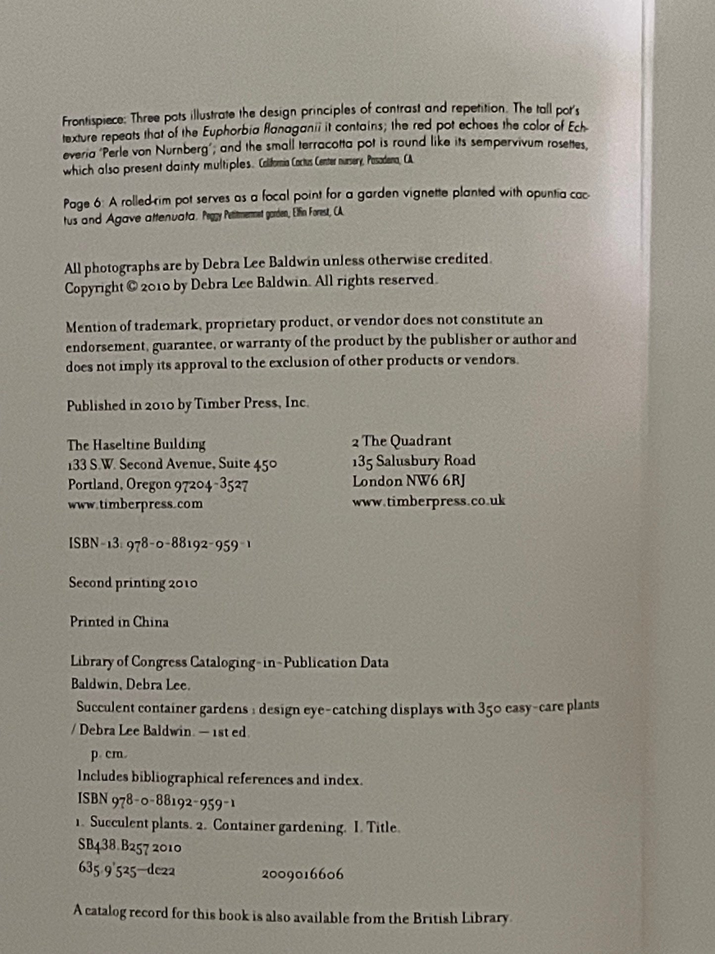 Succulent Container Gardens by Debra Lee Baldwin