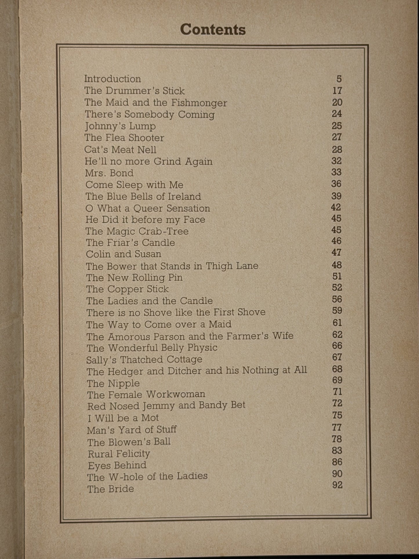 Bawdy Songs of the Early Music Hall