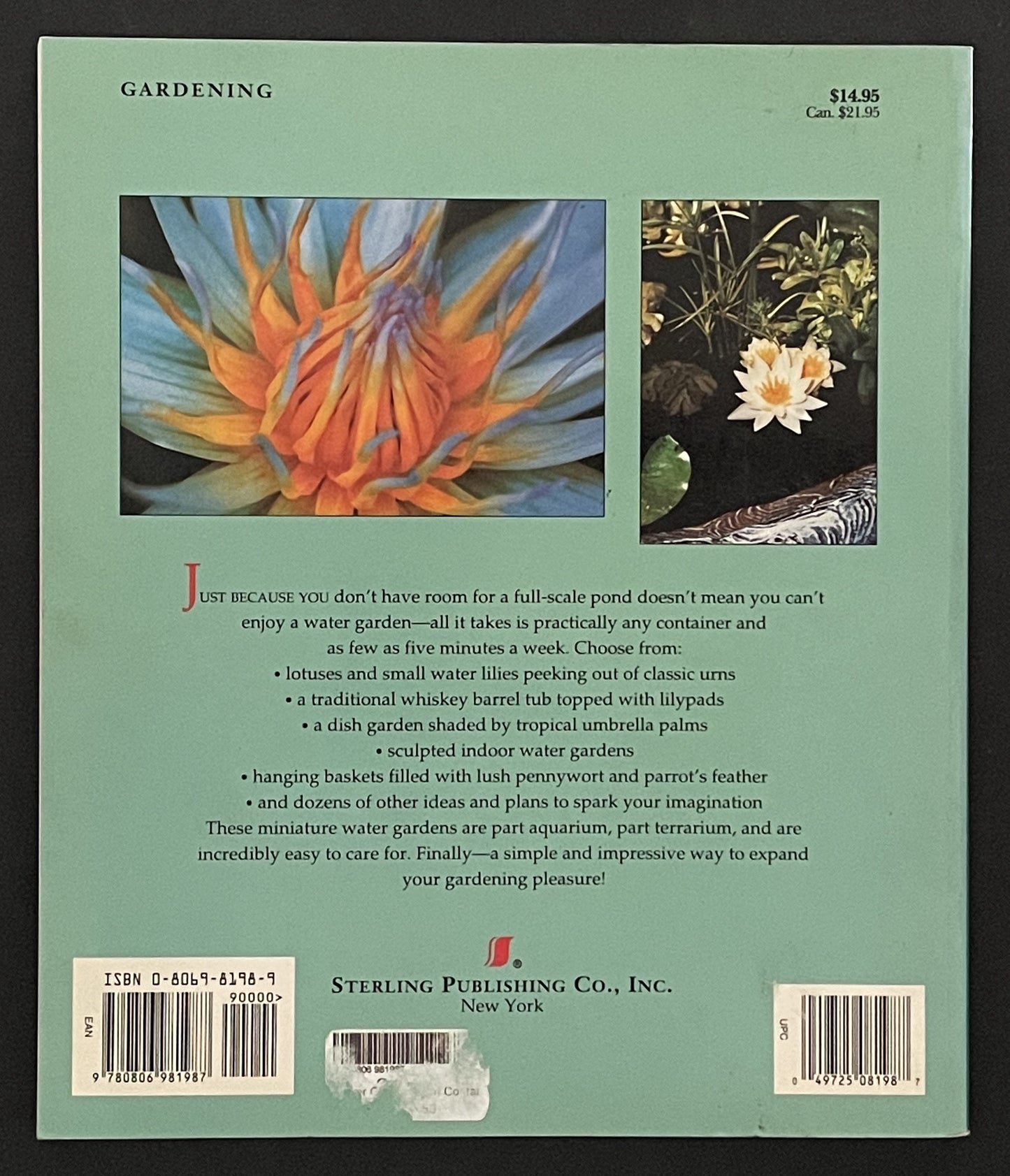 Water Gardening in Containers by Helen Nash, C. Greg Speichert