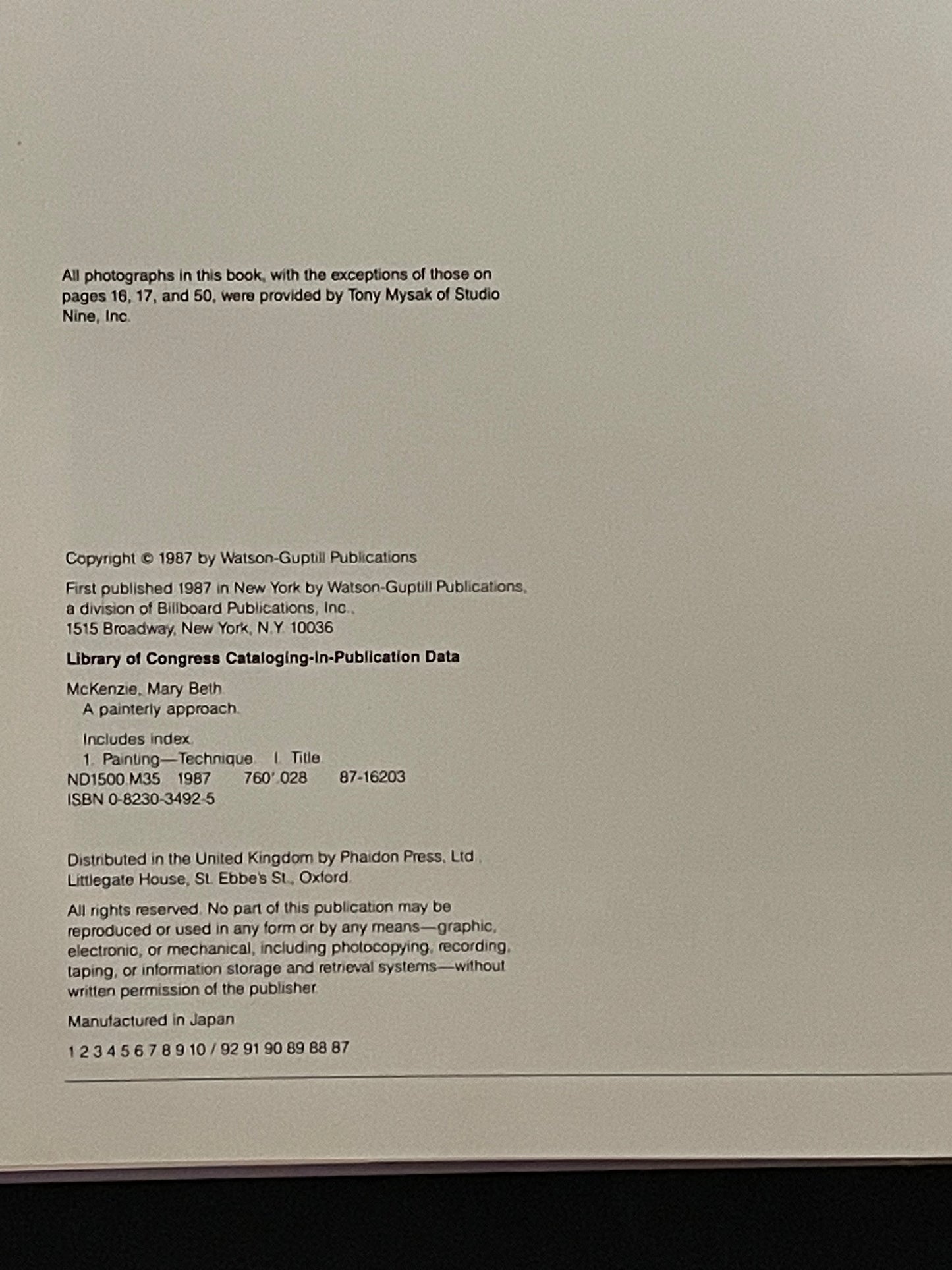 A Painterly Approach by Mary Beth McKenzie