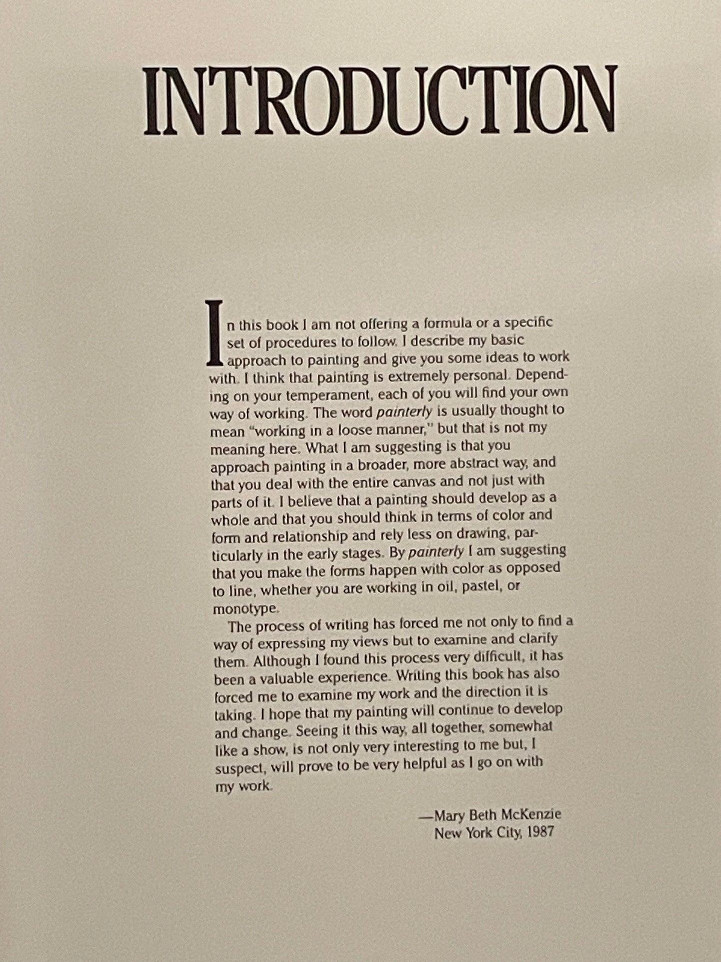 A Painterly Approach by Mary Beth McKenzie