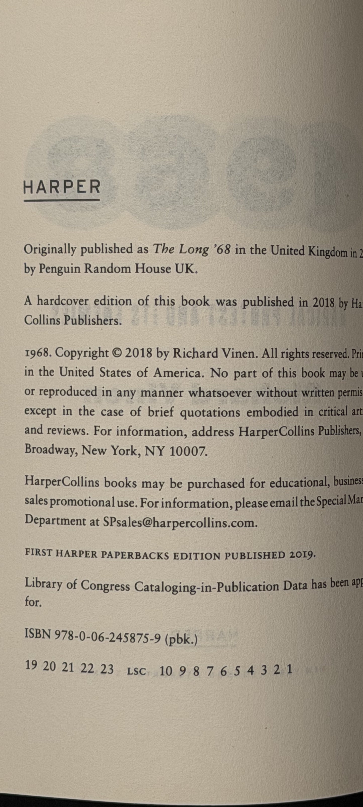 1968 by Richard Vinen
