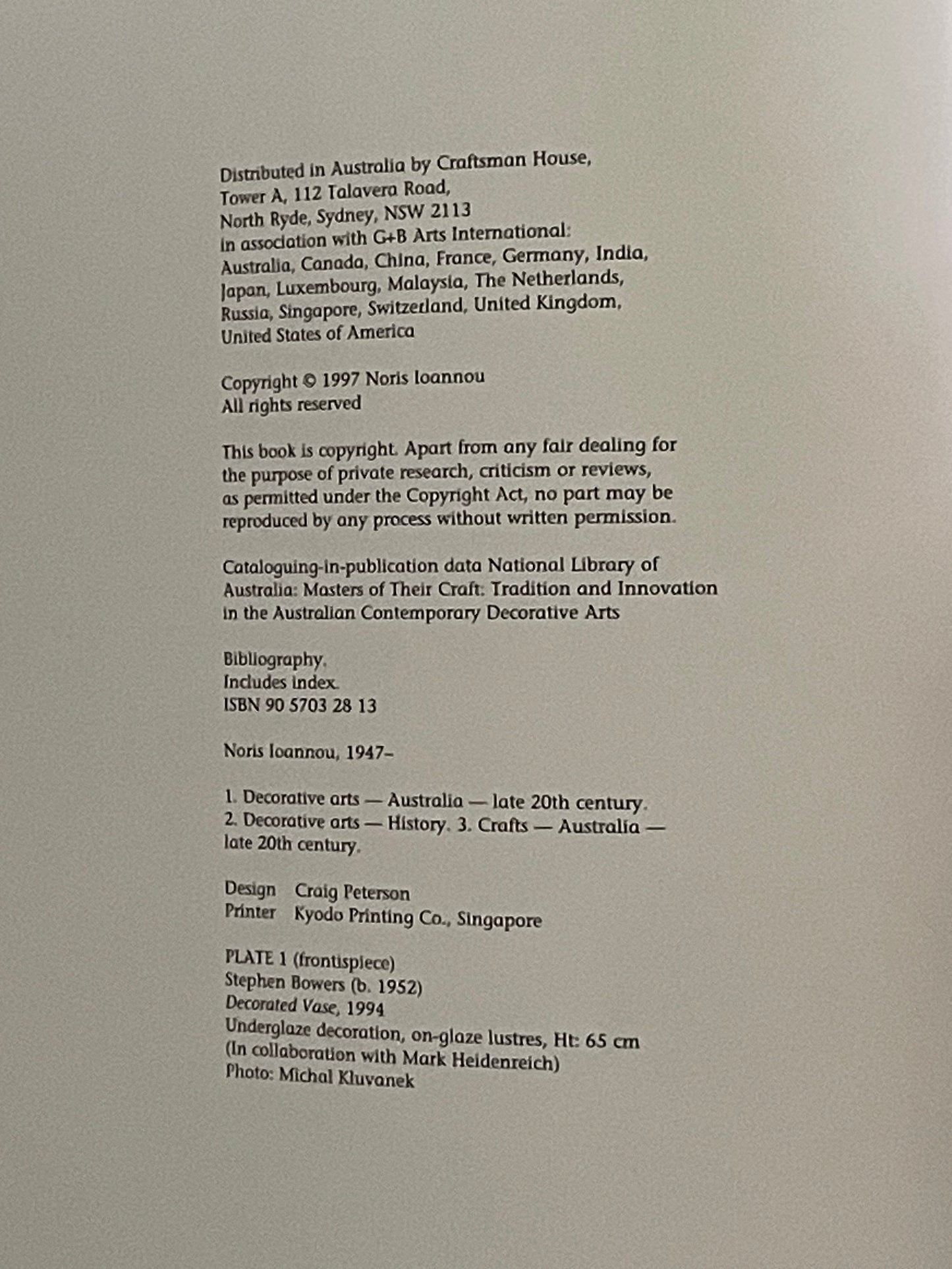 Masters of Their Craft by Noris Ioannou