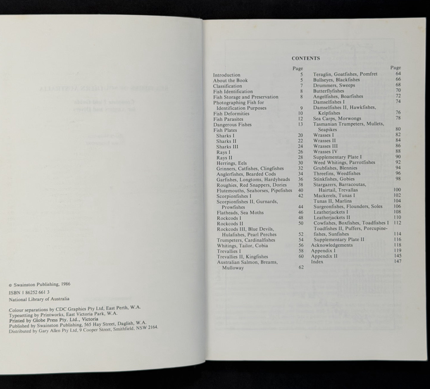 Sea Fishes of Southern Australia by Barry Hutchins, Roger Swainston