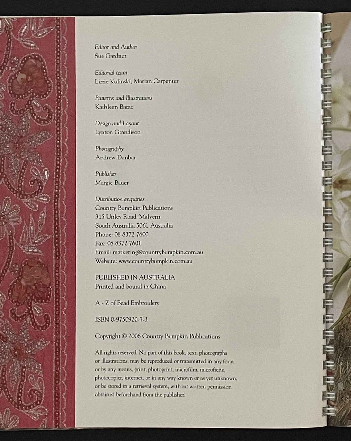 A-Z of Bead Embroidery by Sue Gardner