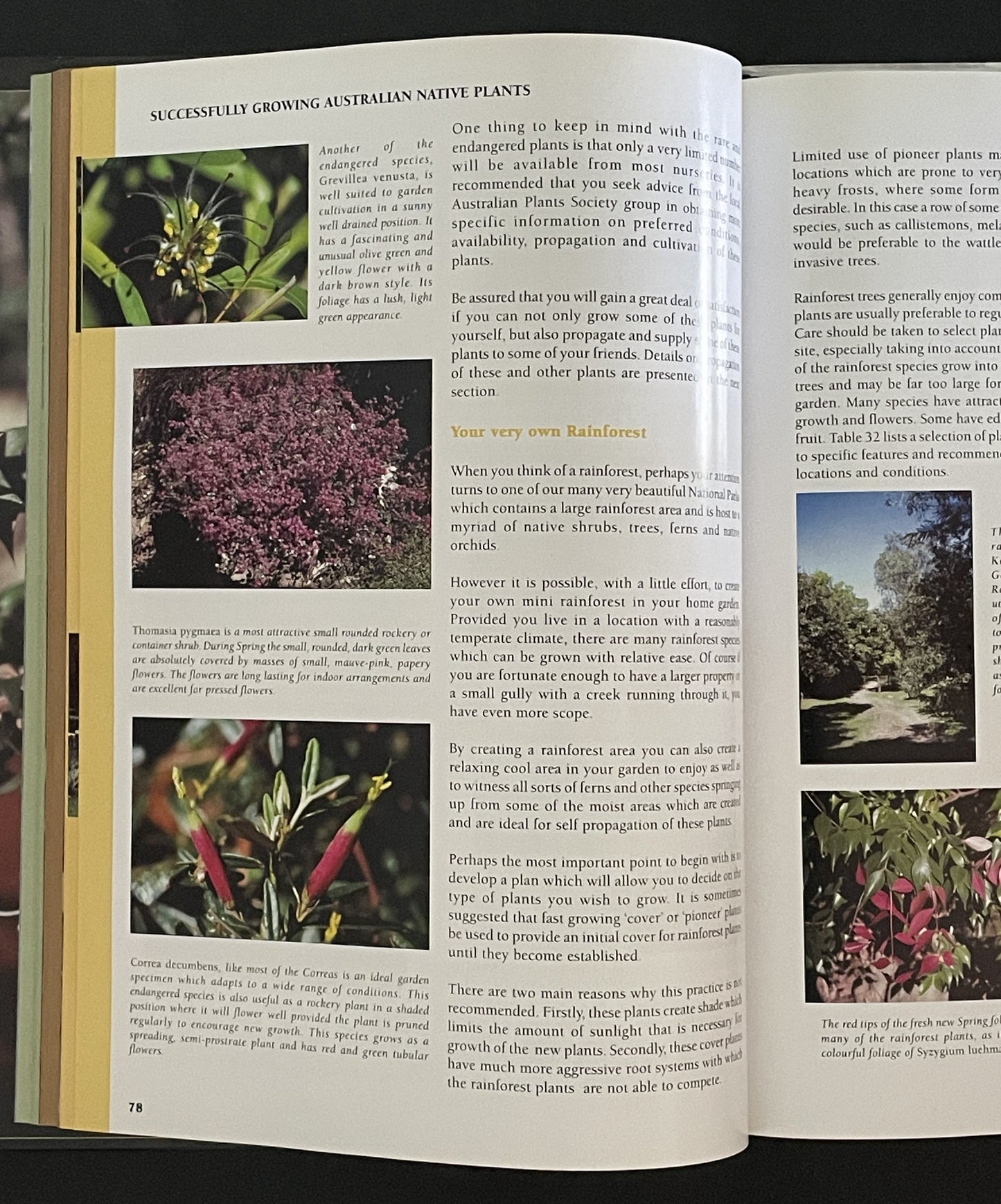 Successfully Growing Australian Native Plants by Geoff Rigby, Bev Rigby
