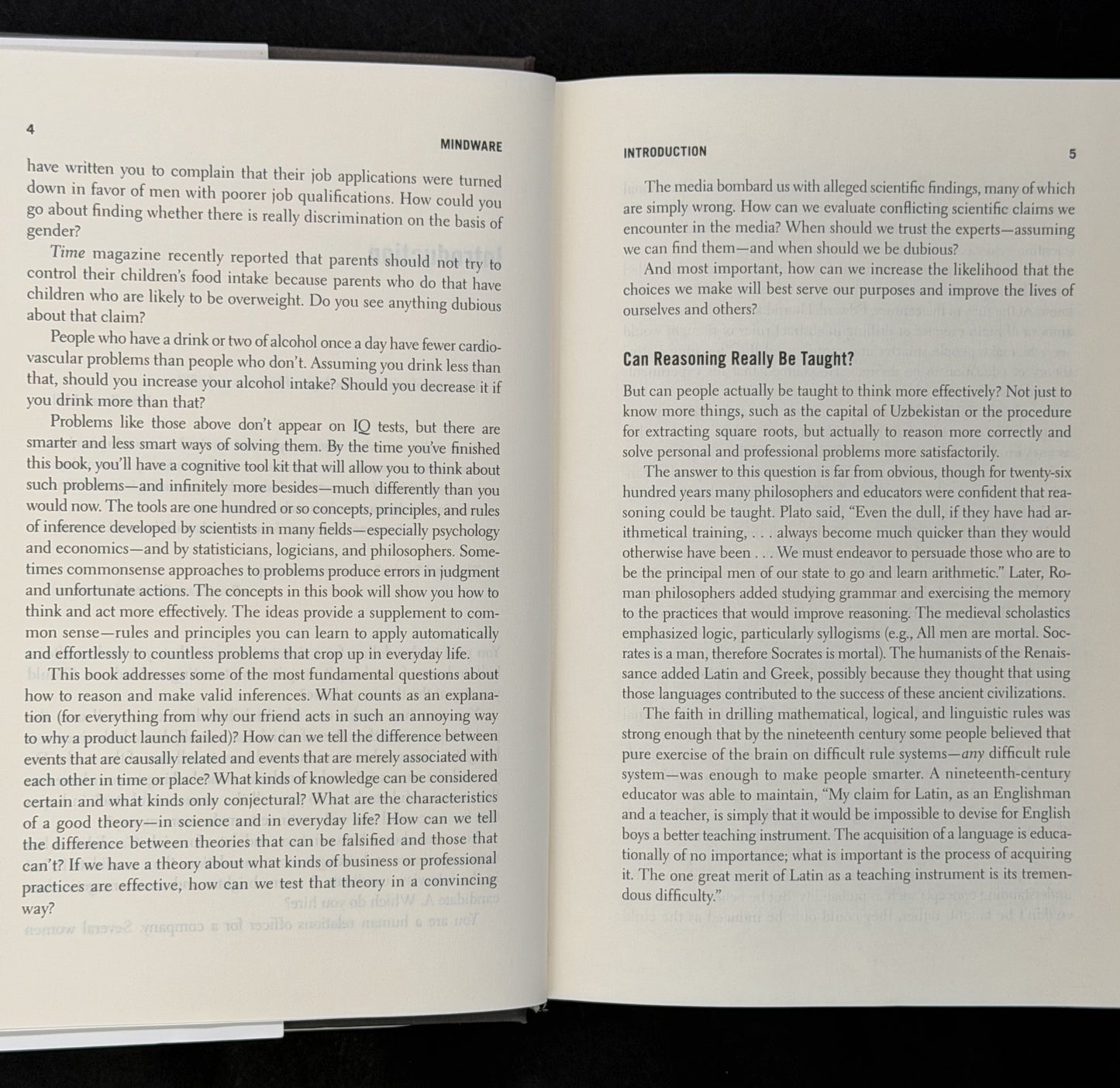Mindware by Richard E. Nisbett