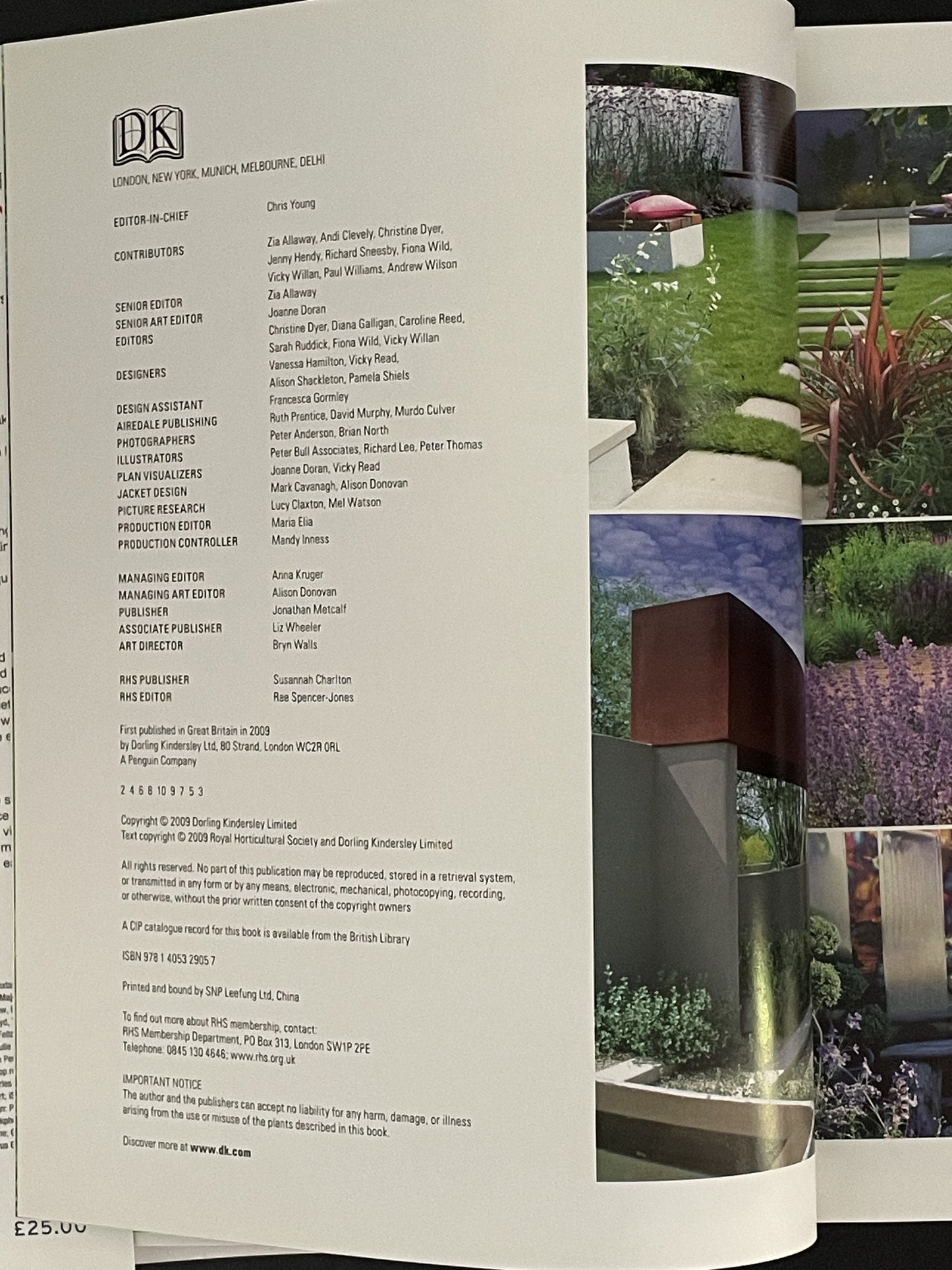RHS Encyclopedia of Garden Design by Chris Young