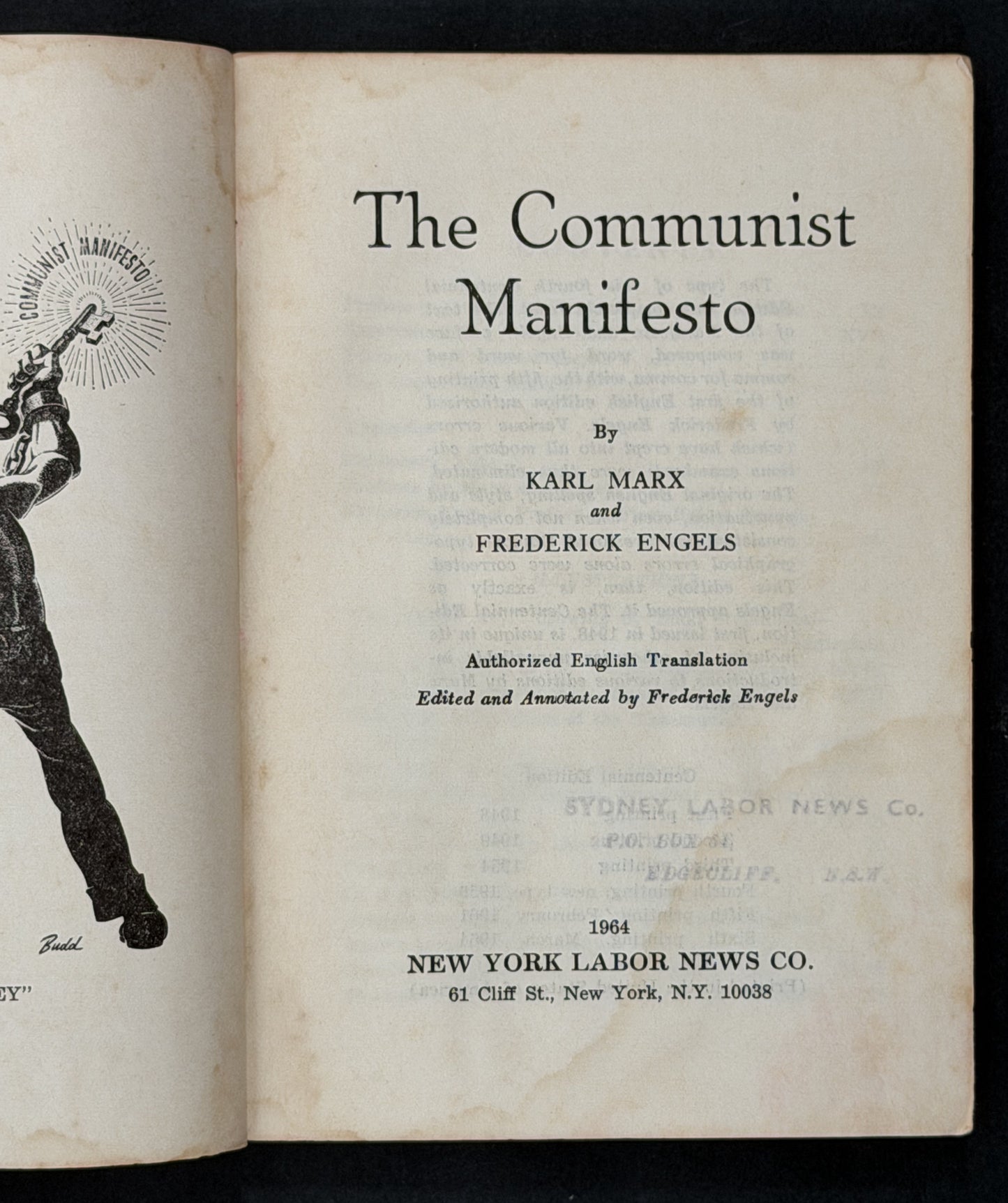 COMMUNIST MANIFESTO by KARL MARX and FREDERICK ENGELS