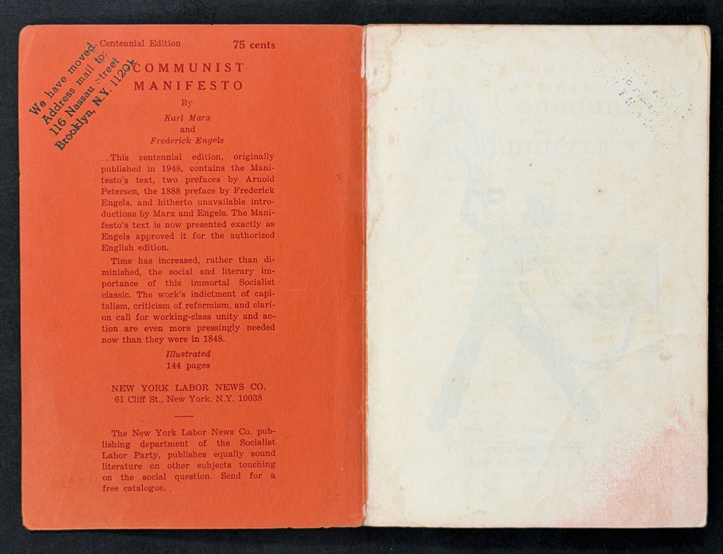 COMMUNIST MANIFESTO by KARL MARX and FREDERICK ENGELS