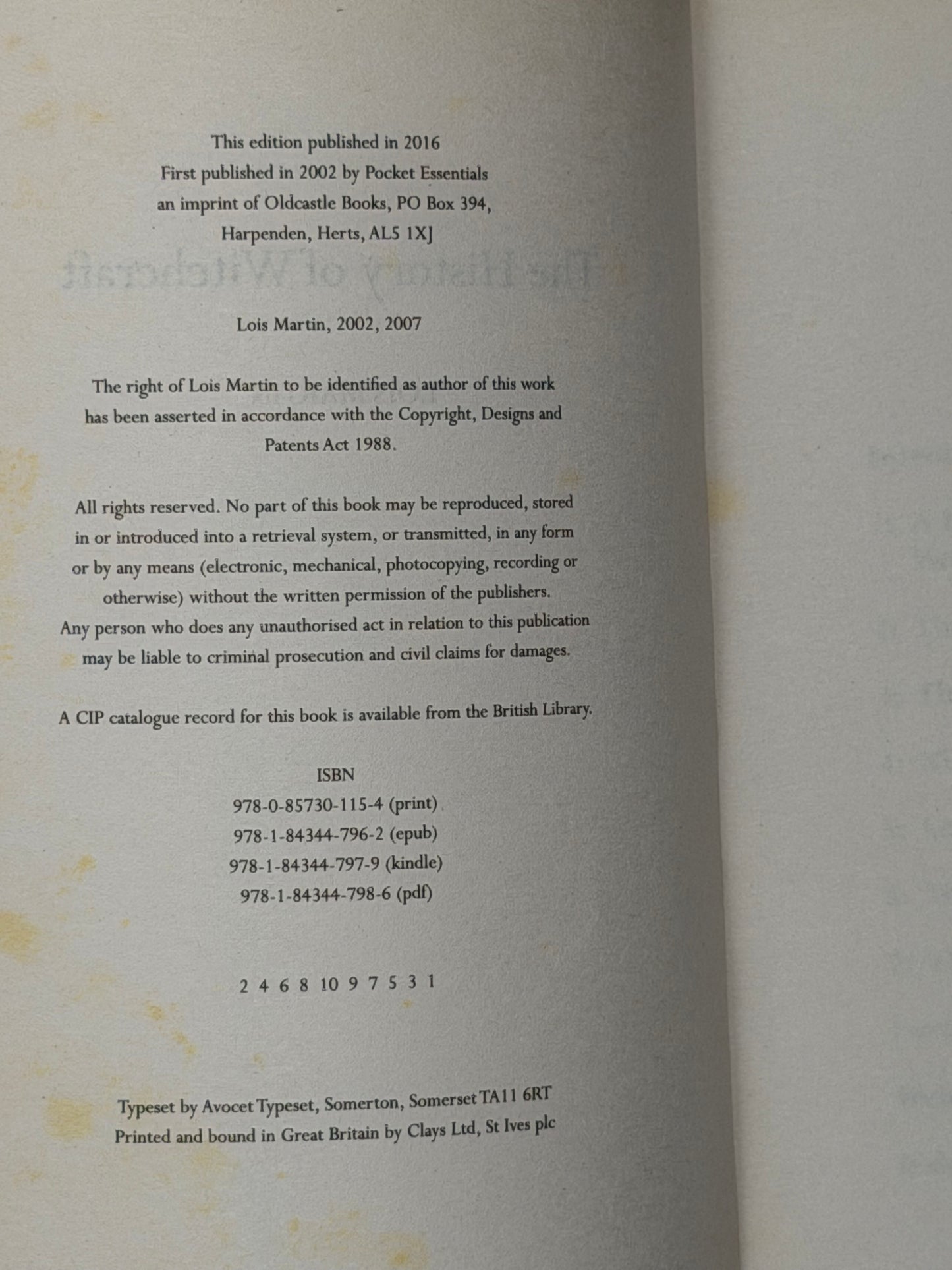 The History of Witchcraft by Lois Martin