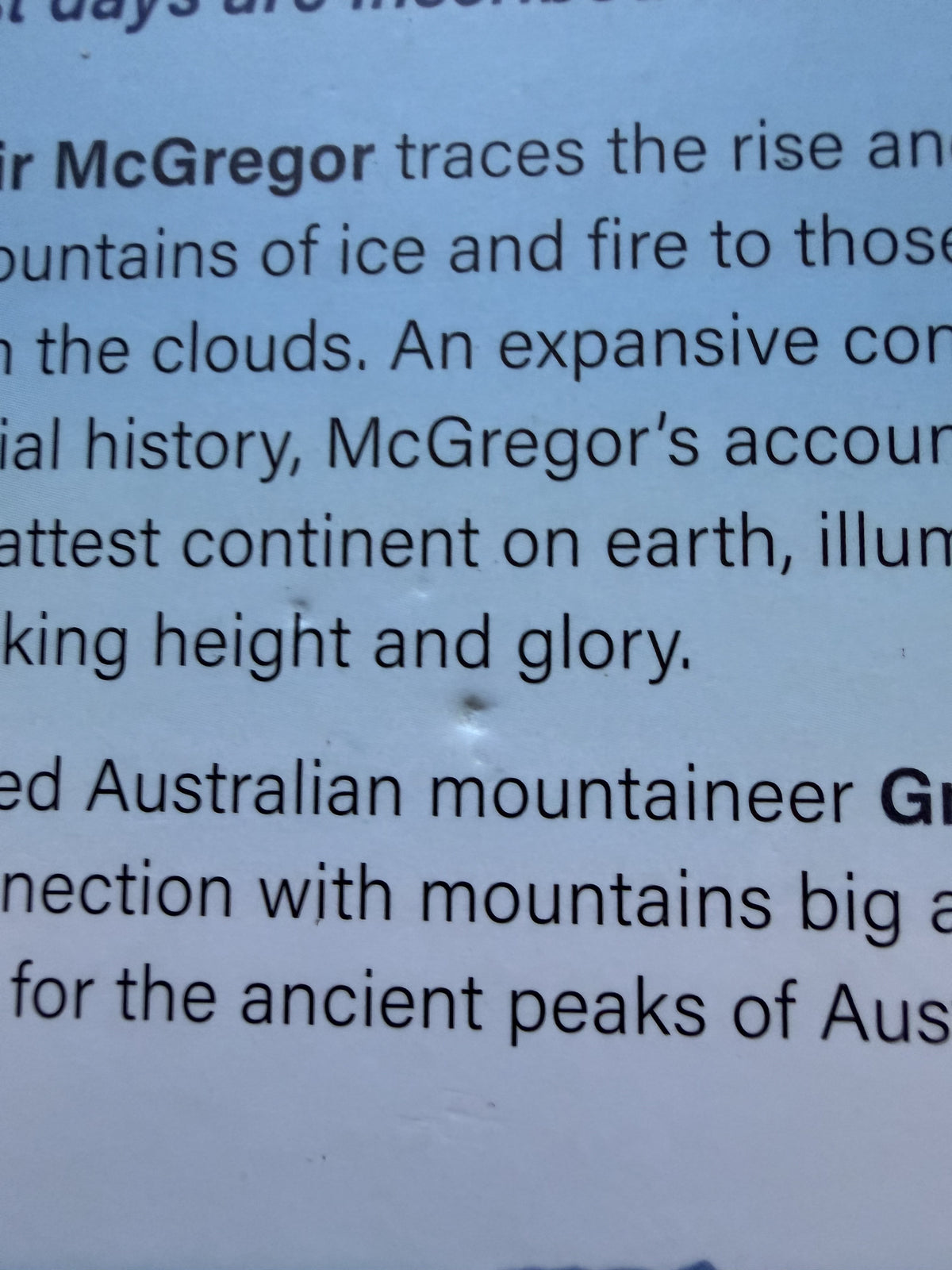 Mountains by Alasdair McGregor, Greg Mortimer