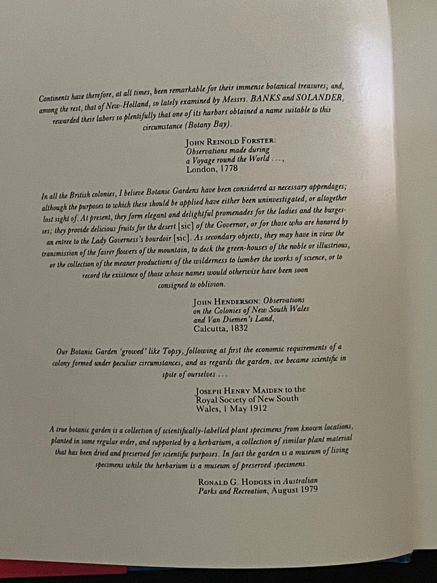 The Royal Botanic Gardens, Sydney by Lionel Arthur Gilbert